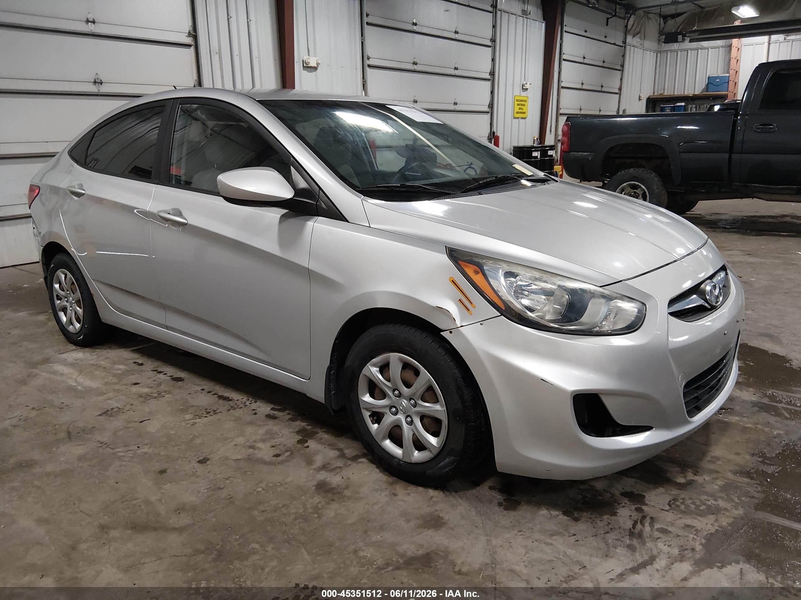 2012 Hyundai Accent GLS, VIN KMHCT4AE1CU258963 — Rear end