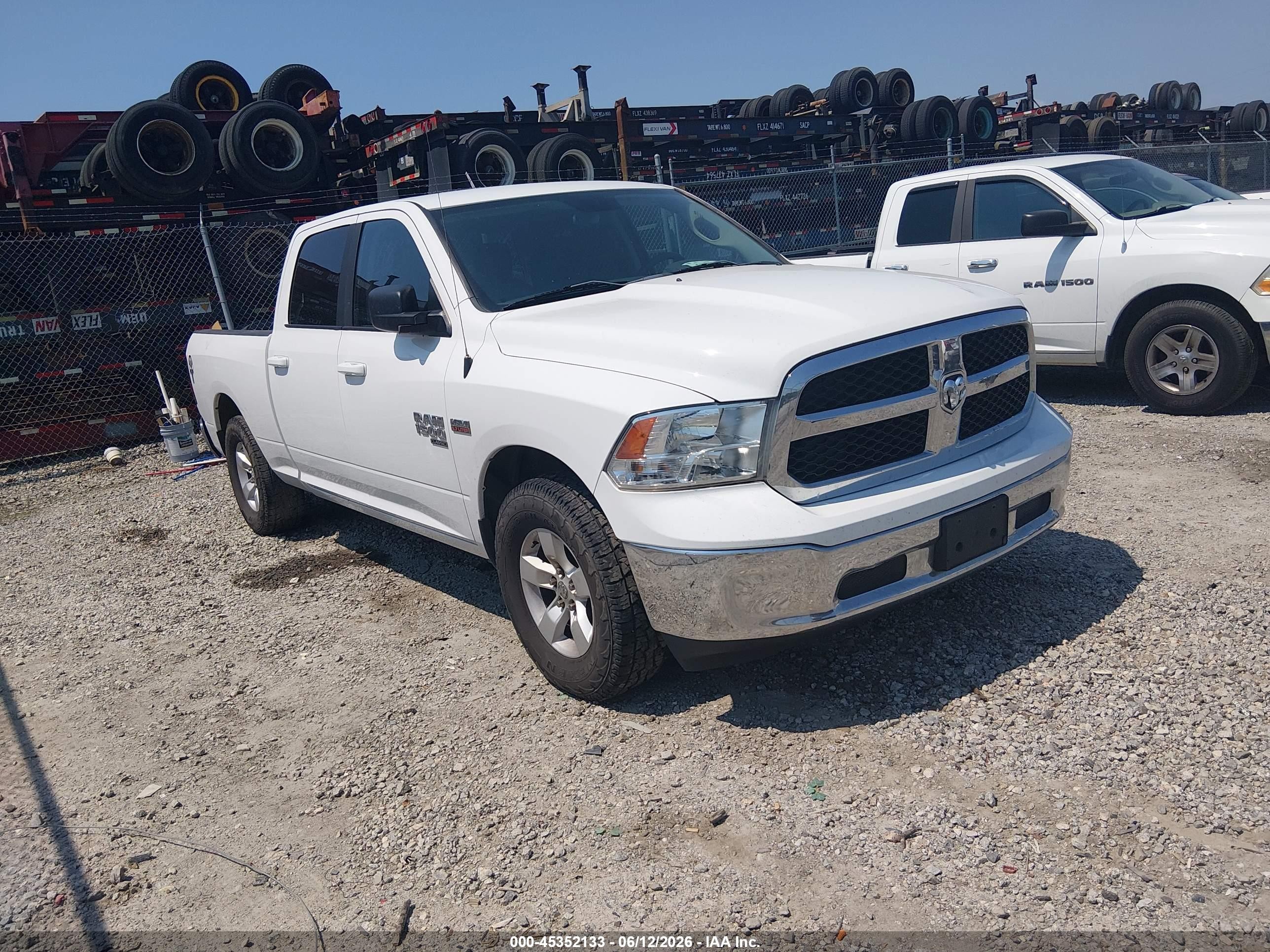 2021 Ram 1500 SLT, VIN 1C6RR6TT8MS516176 — Rear end