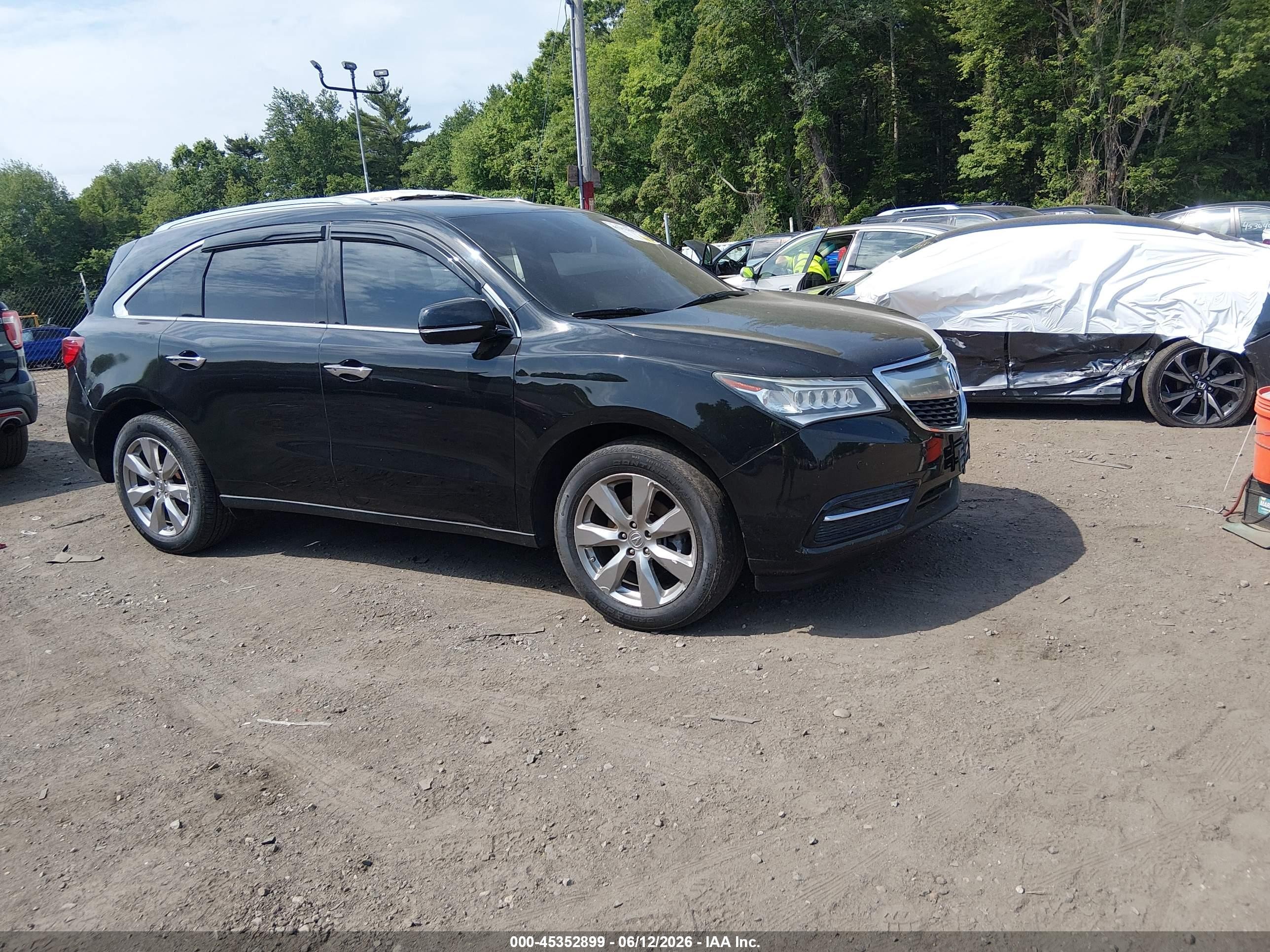 2014 Acura MDX Advance, VIN 5FRYD4H8XEB044992 — Side