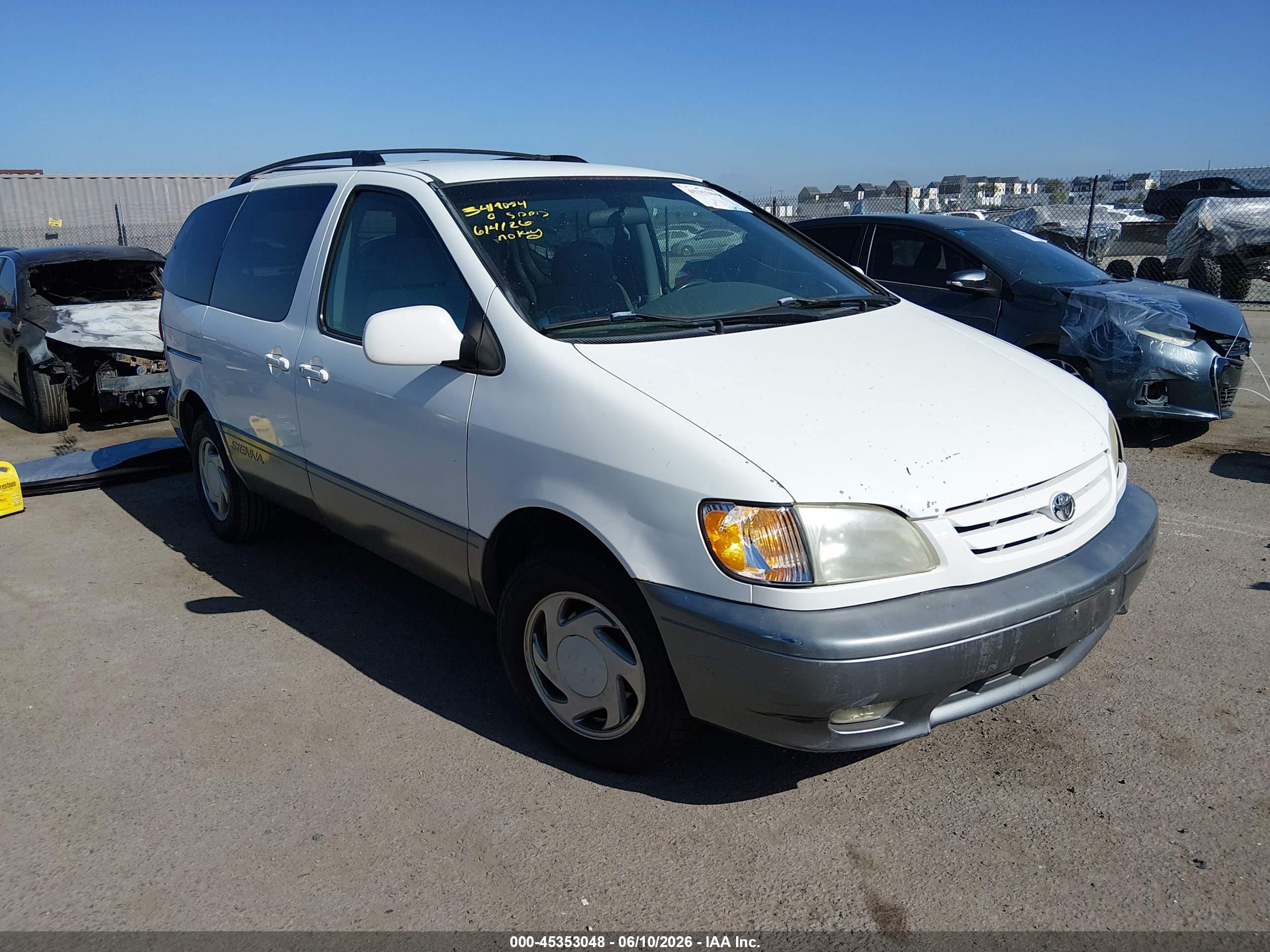 2003 Toyota Sienna LE, VIN 4T3ZF13C23U544176 — Theft recovery