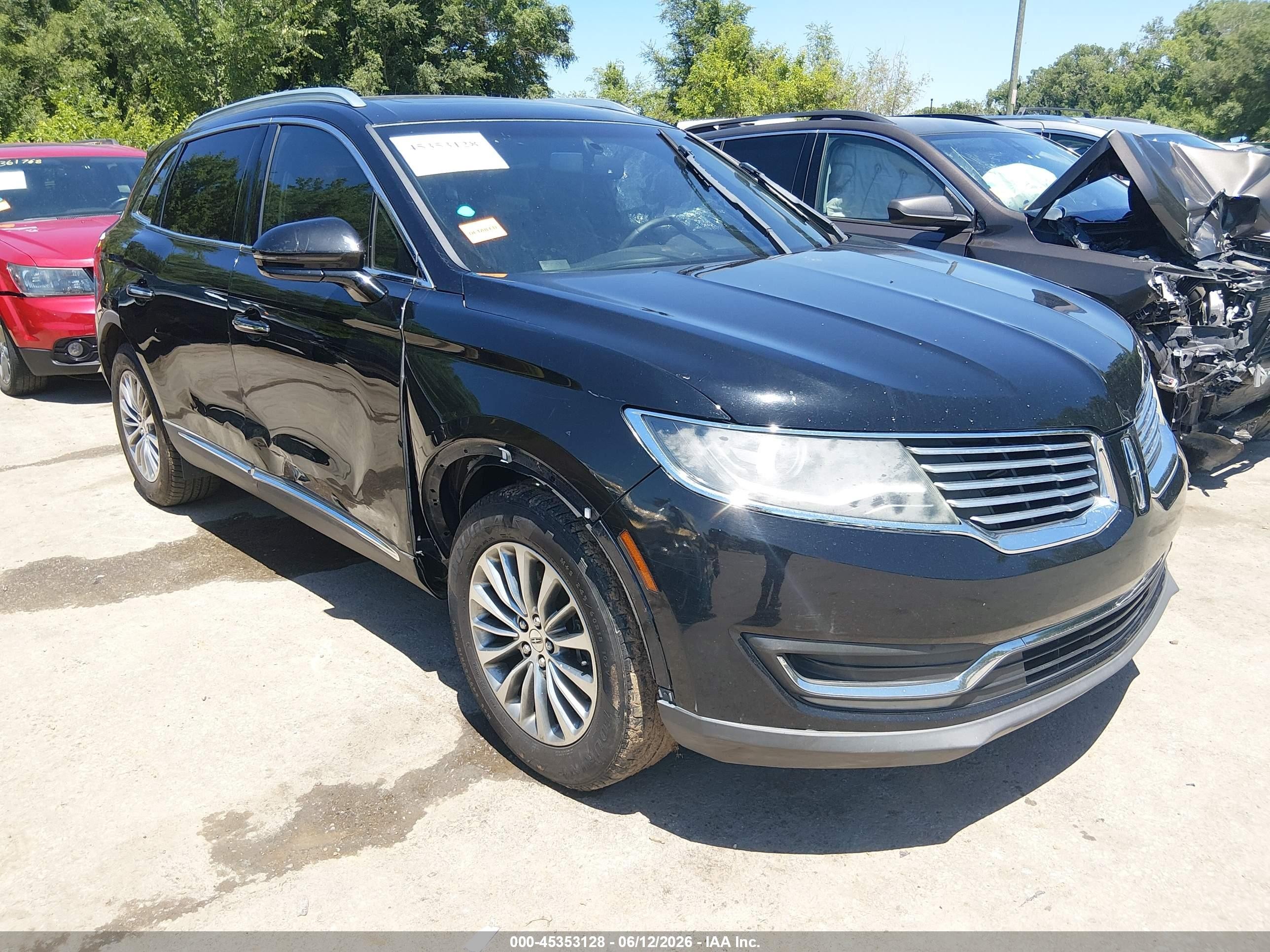 2016 Lincoln MKX Select, VIN 2LMTJ6KR8GBL55158 — Theft recovery