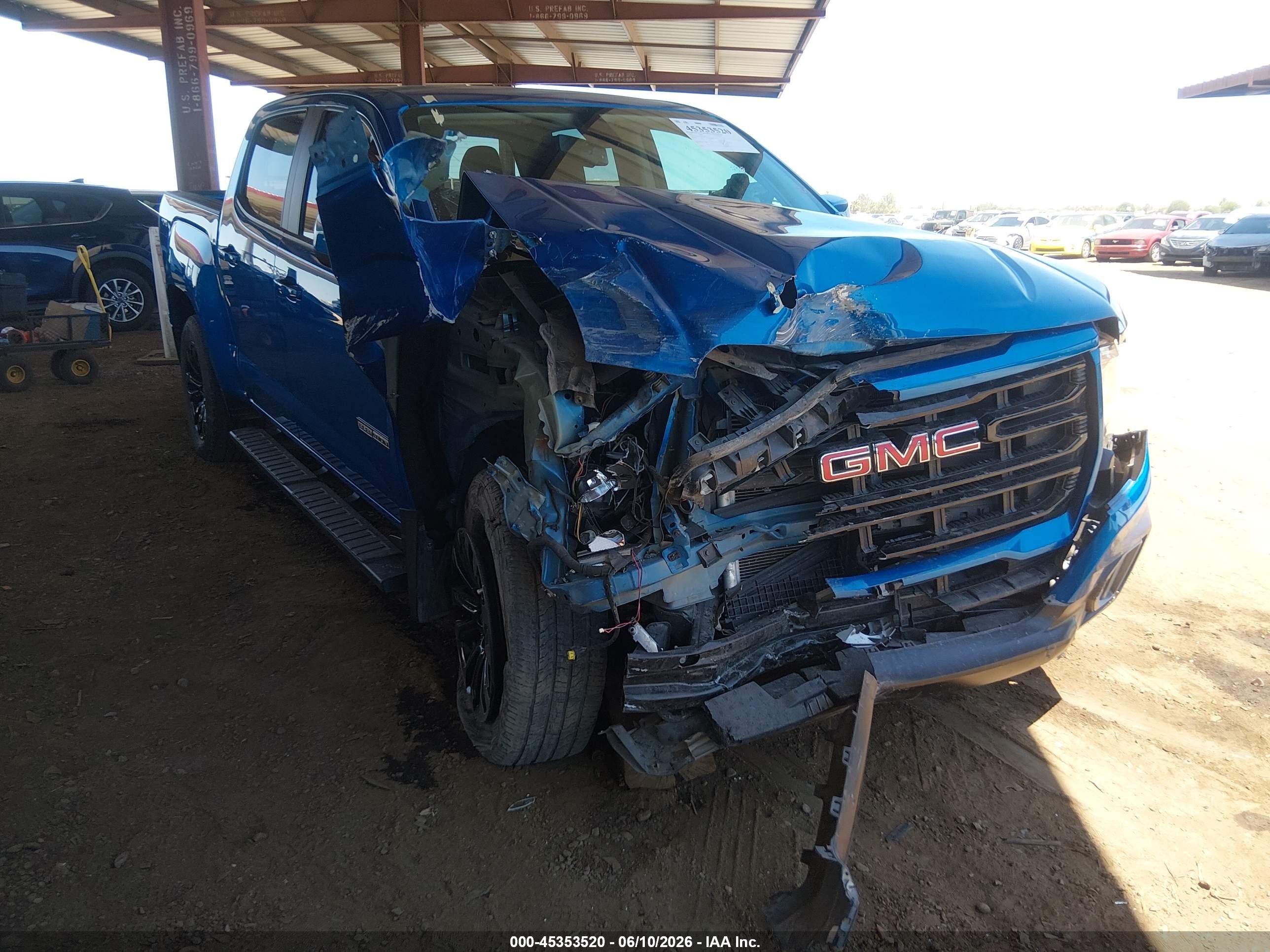 2022 GMC Canyon 4WD Elevation, VIN 1GTG6CEN5N1229777 — Front end