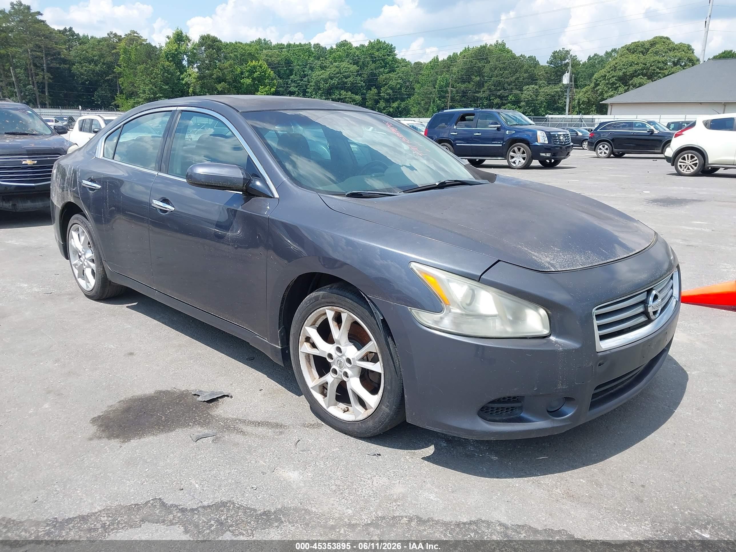 2012 Nissan Maxima S, VIN 1N4AA5AP6CC832252 — Обычный износ