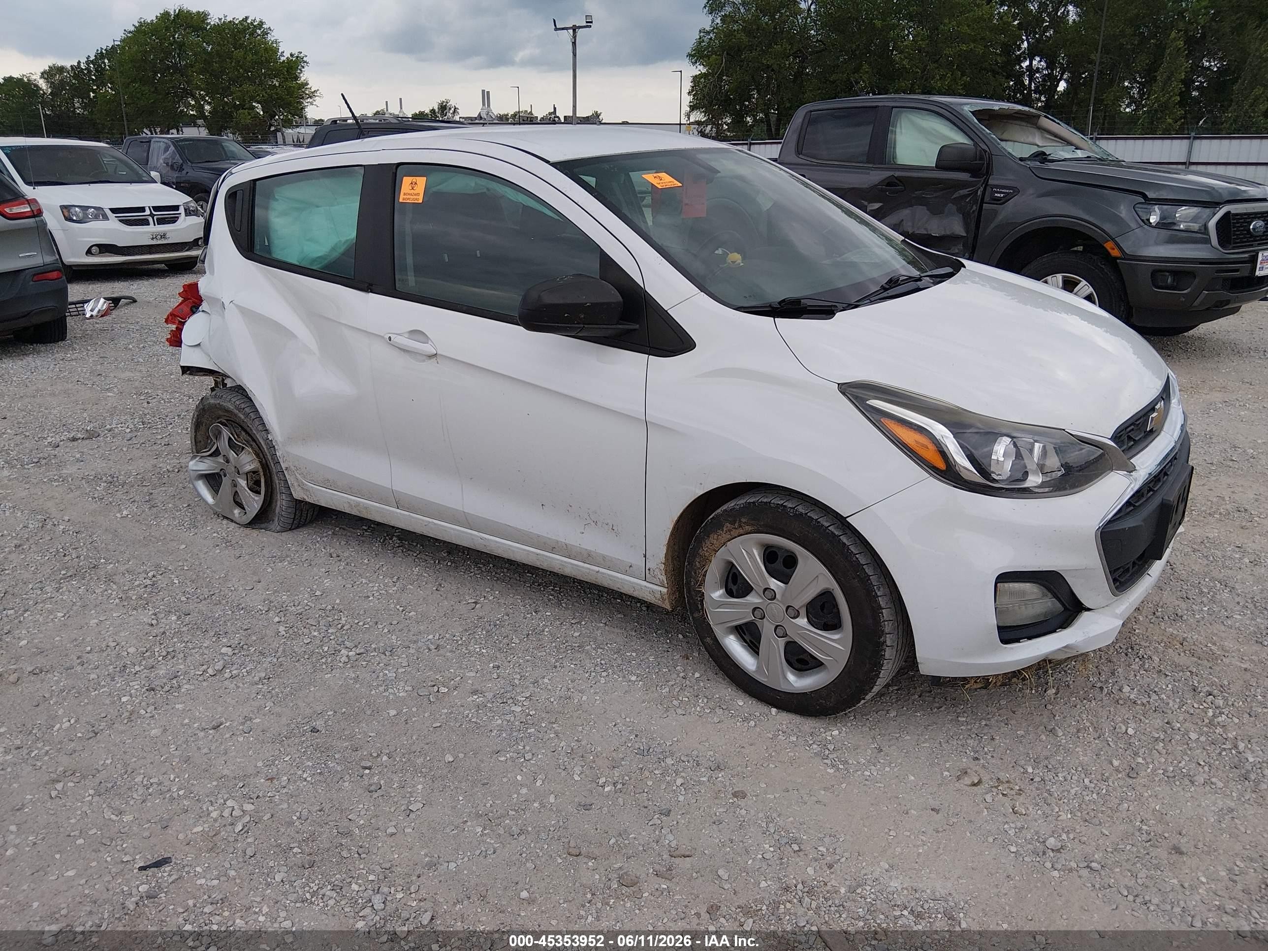 2021 Chevrolet Spark LS, VIN KL8CB6SA3MC710958 — Biohazard / chemical