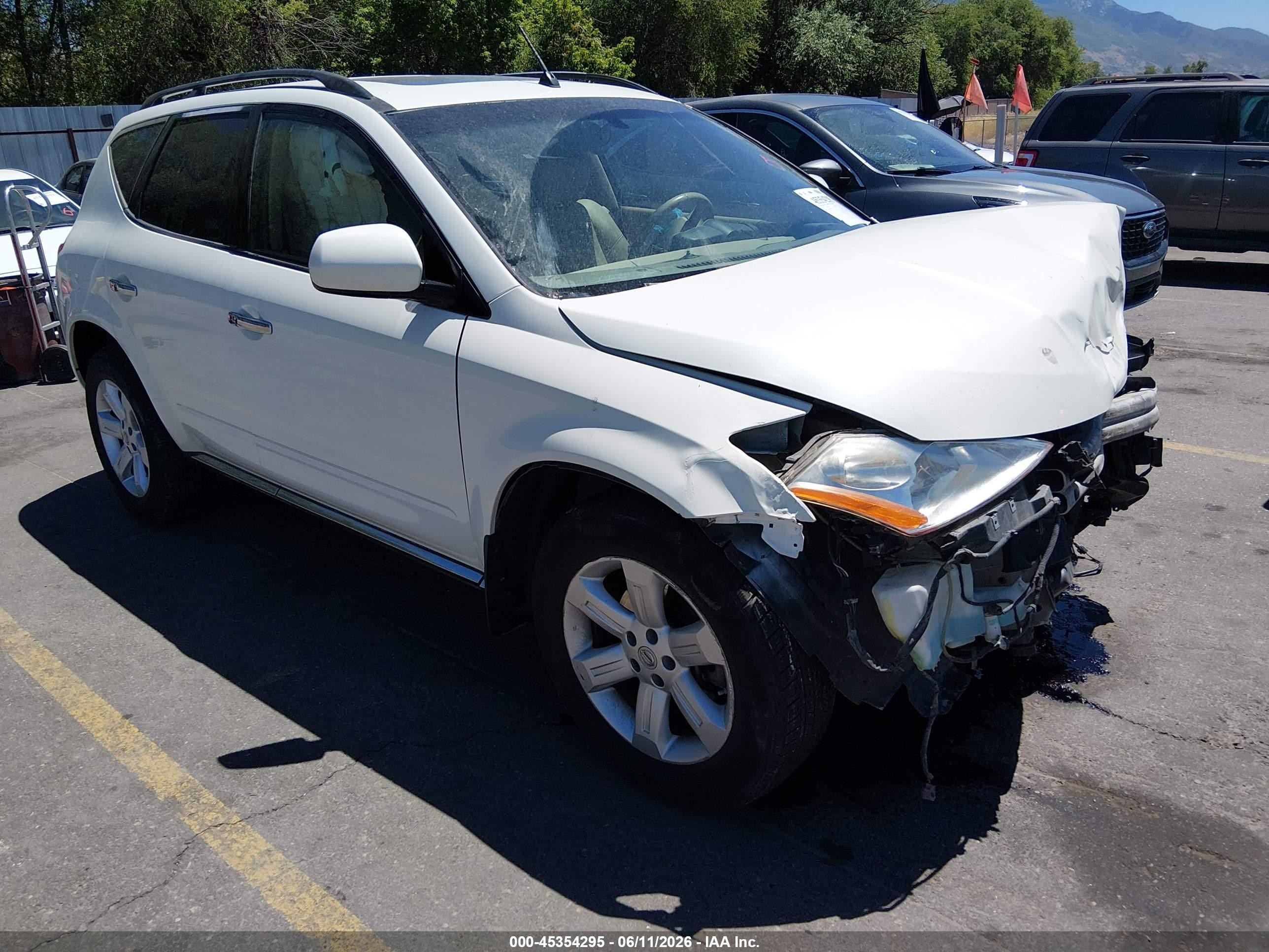 2007 Nissan Murano S, VIN JN8AZ08W97W646538 — Front end