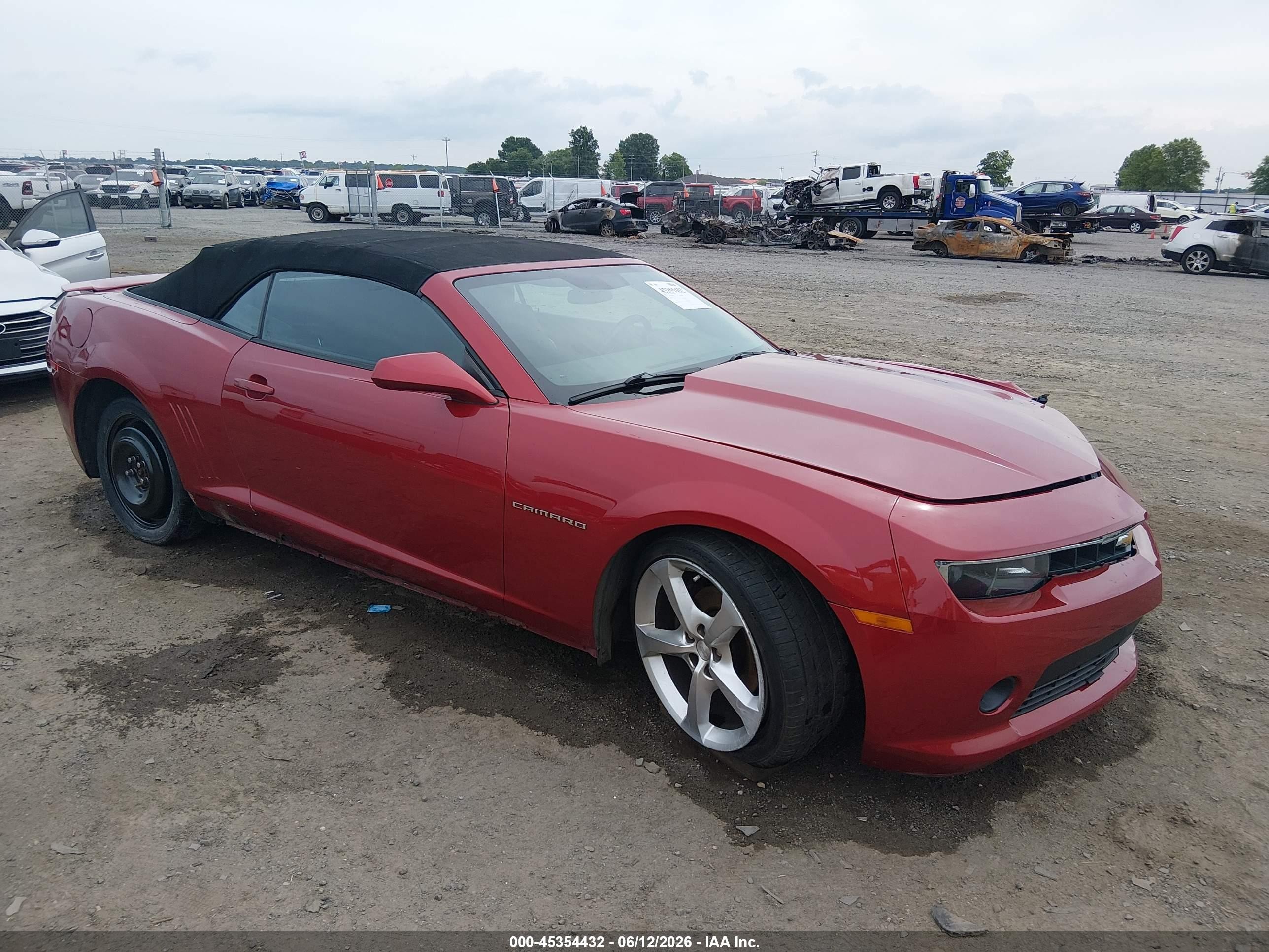 2015 Chevrolet Camaro LT, VIN 2G1FD3D30F9190233 — Front end