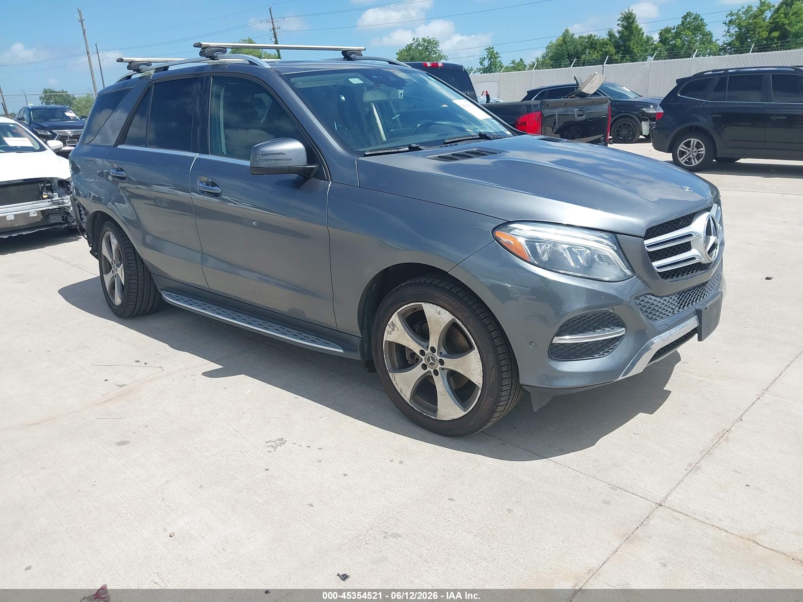 2018 Mercedes-Benz GLE 350, VIN 4JGDA5JB1JB001459 — Rear end