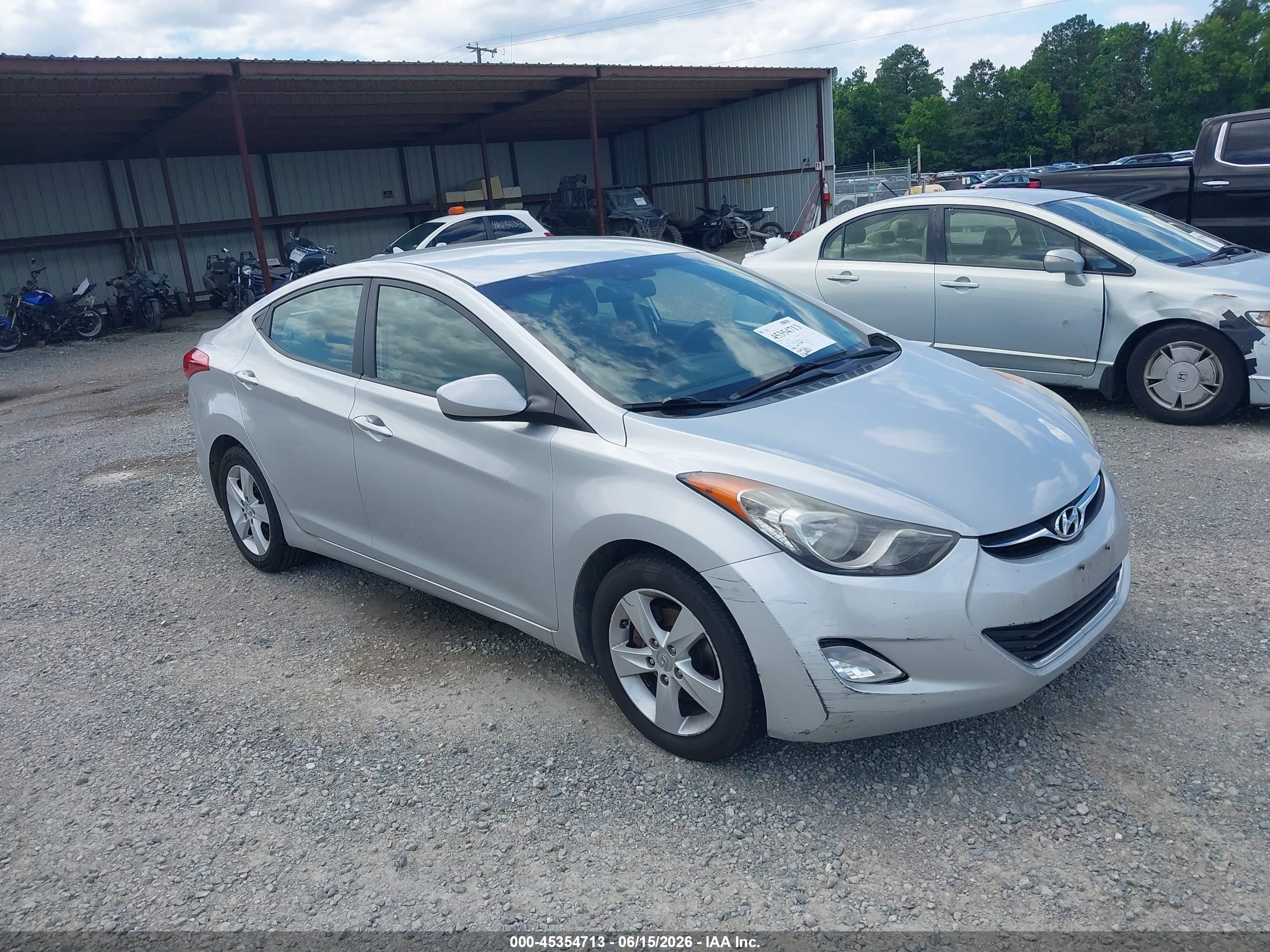 2012 Hyundai Elantra GLS, VIN KMHDH4AE6CU258866 — Side