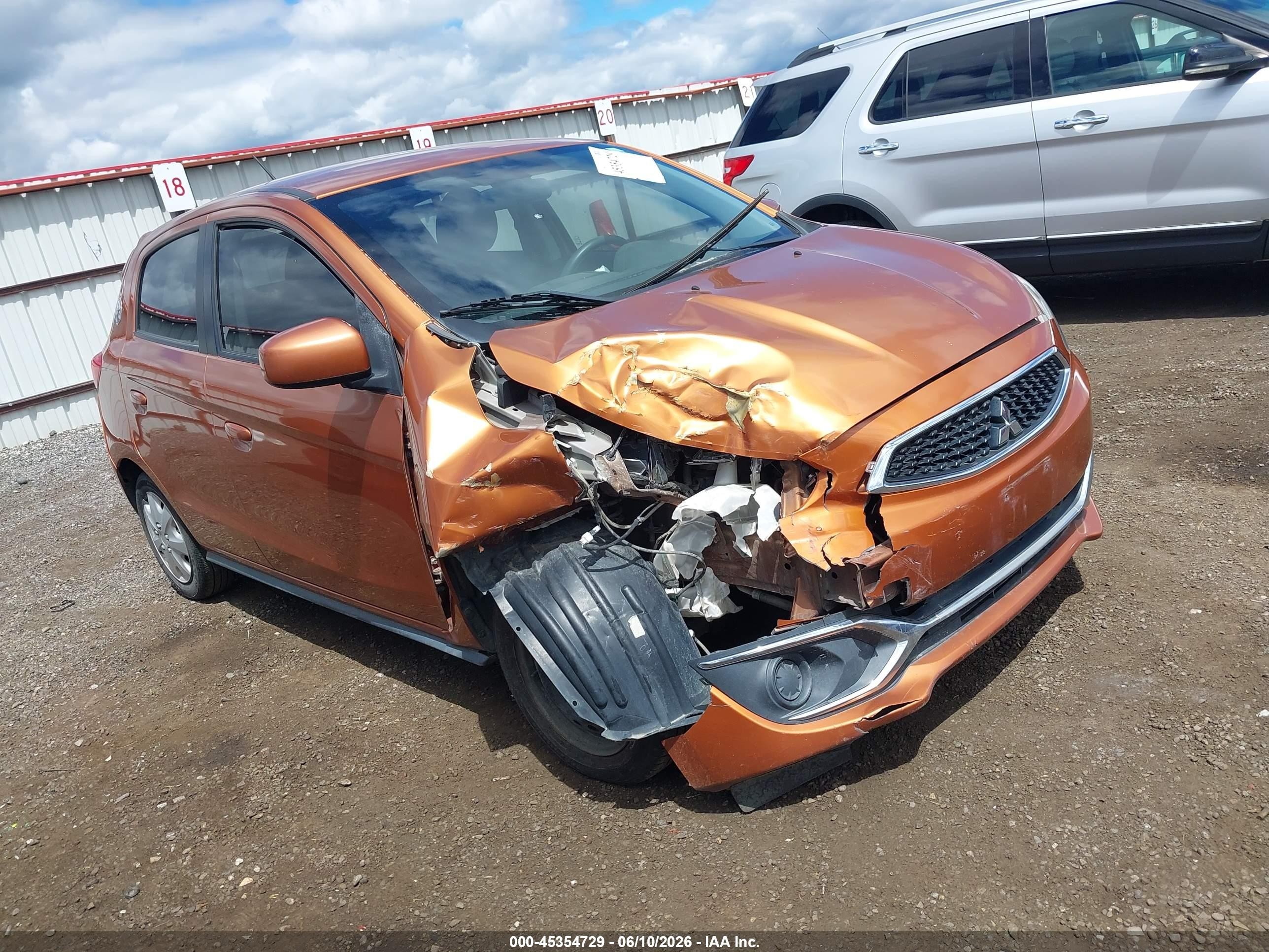 2017 Mitsubishi Mirage ES, VIN ML32A3HJ9HH008389 — Normal wear