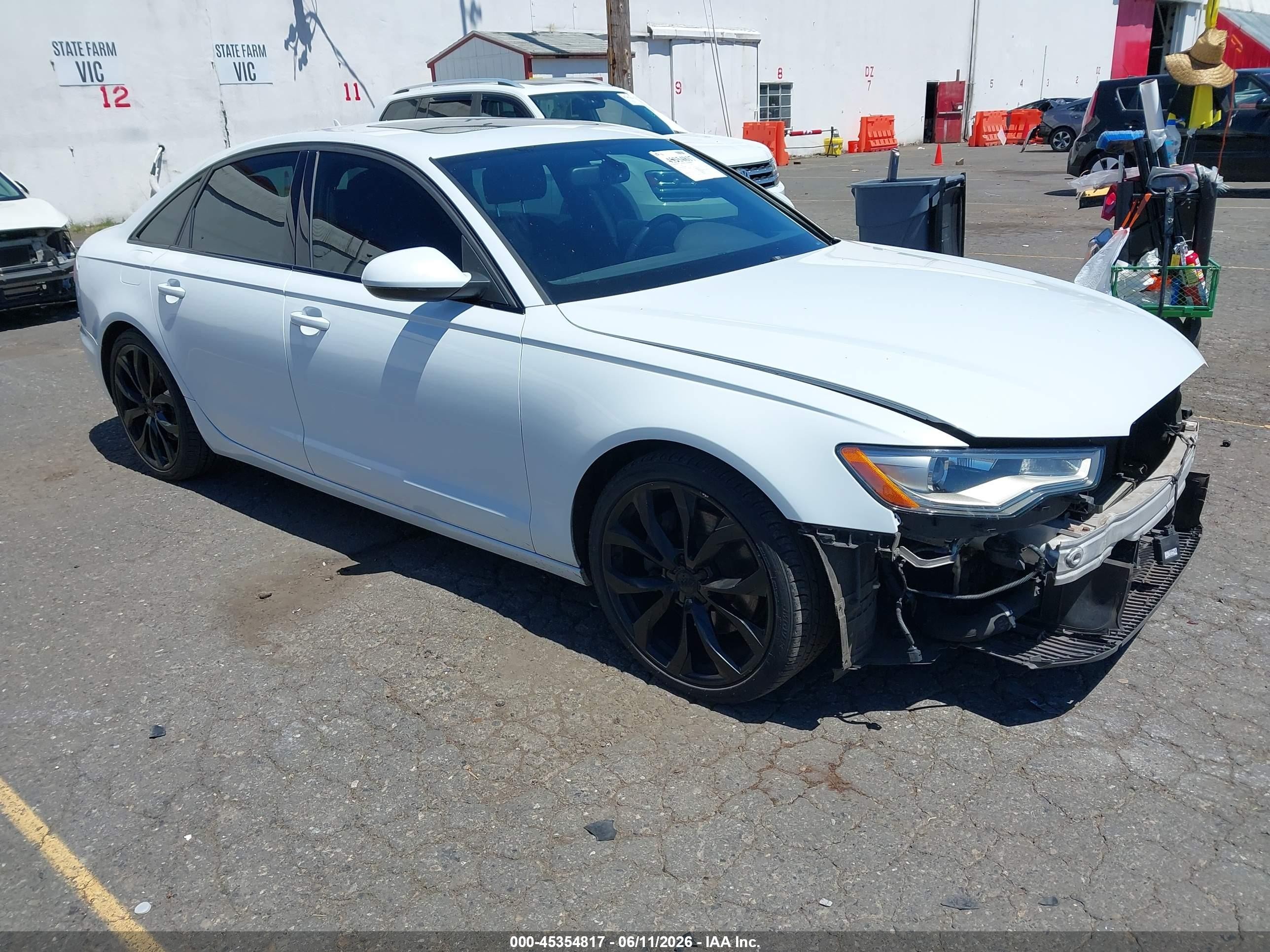 2014 Audi A6 Premium Plus, VIN WAUGFAFC5EN124051 — Front end