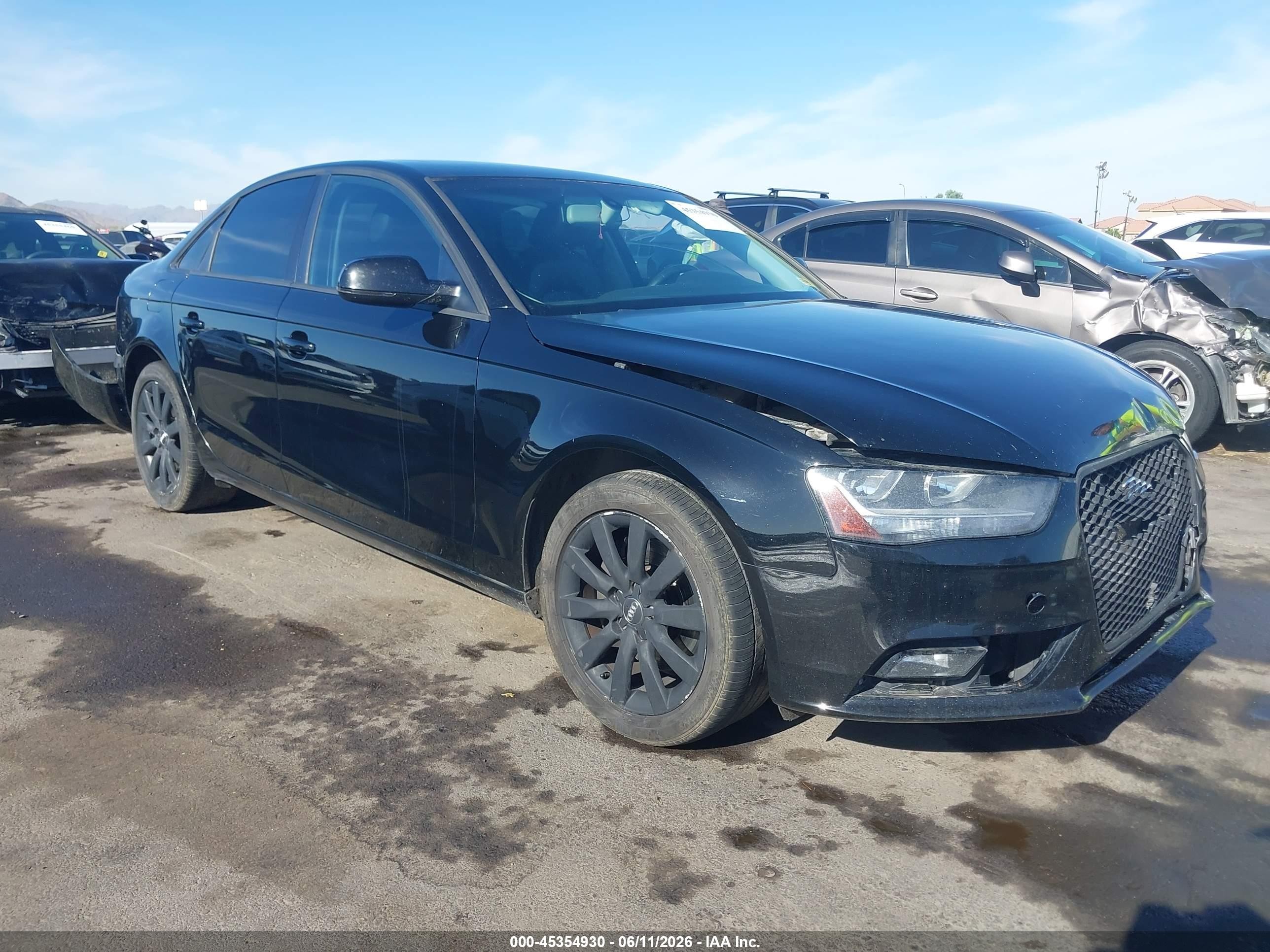 2014 Audi A4 Premium, VIN WAUAFAFLXEN031760 — Front end