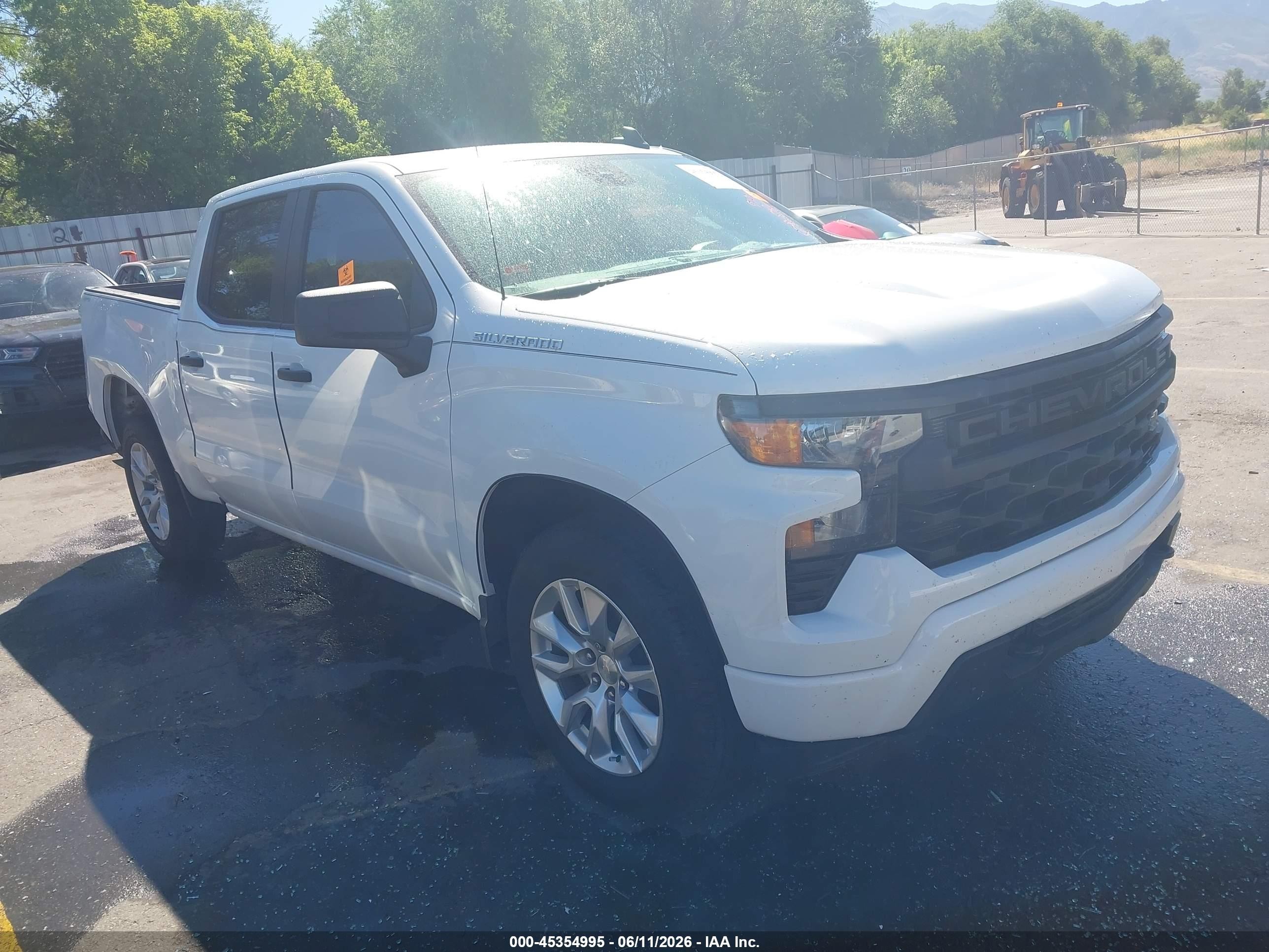 2024 Chevrolet Silverado 1500 Custom, VIN 1GCPABEK8RZ215815 — Rear end