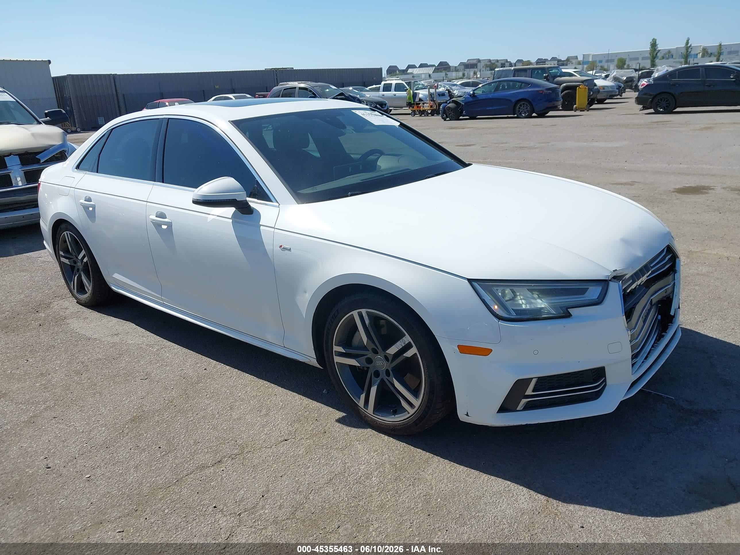 2018 Audi A4 Premium Plus, VIN WAUENAF46JN001890 — Rear end