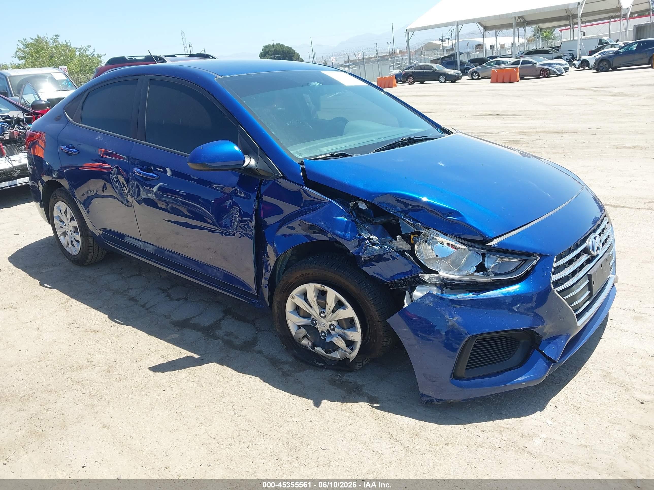 2022 Hyundai Accent SE, VIN 3KPC24A61NE173980 — Front end