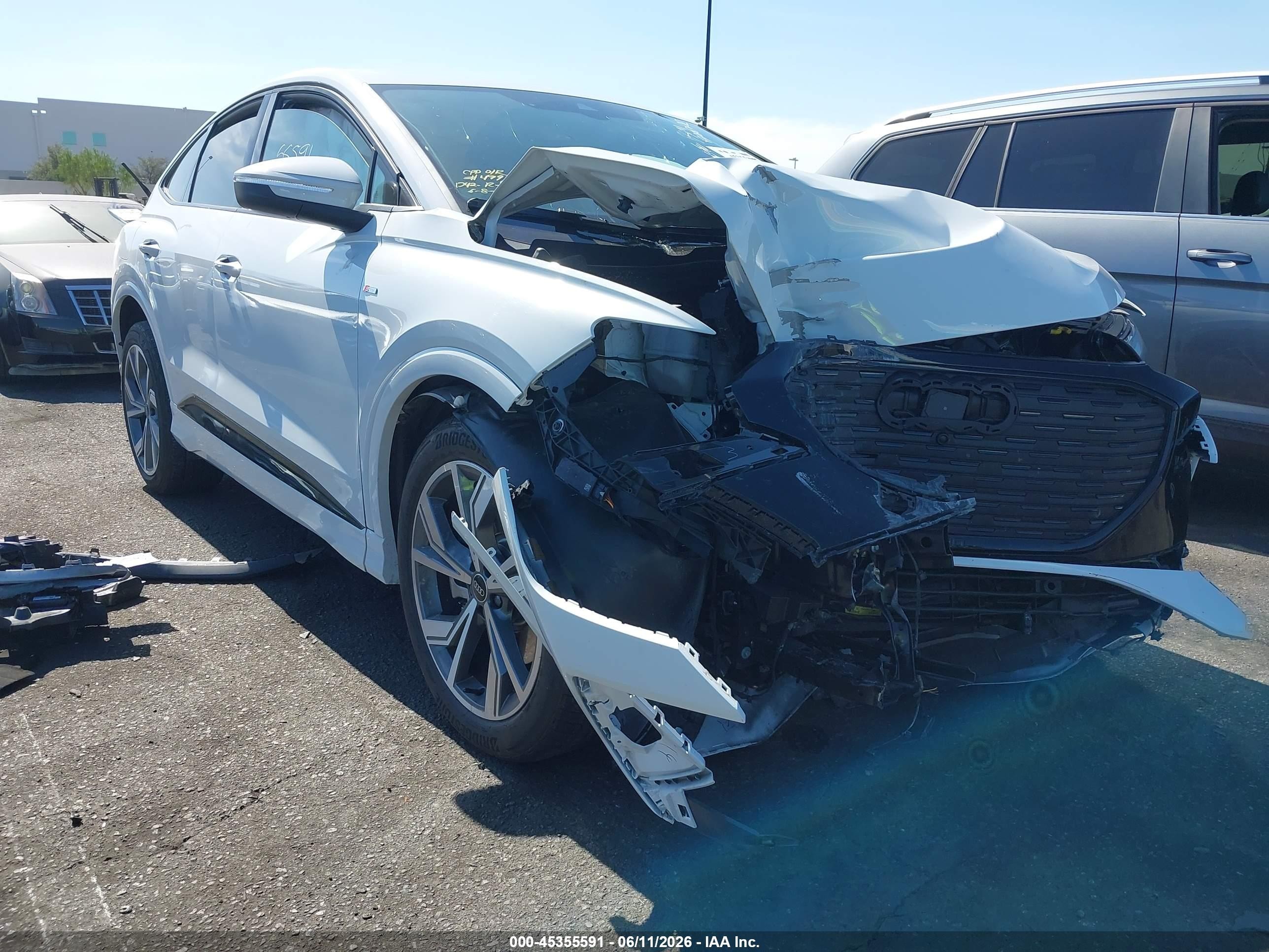 2025 Audi Q4 e-tron Sportback Premium, VIN WA12UBFZ3SP044030 — Front end