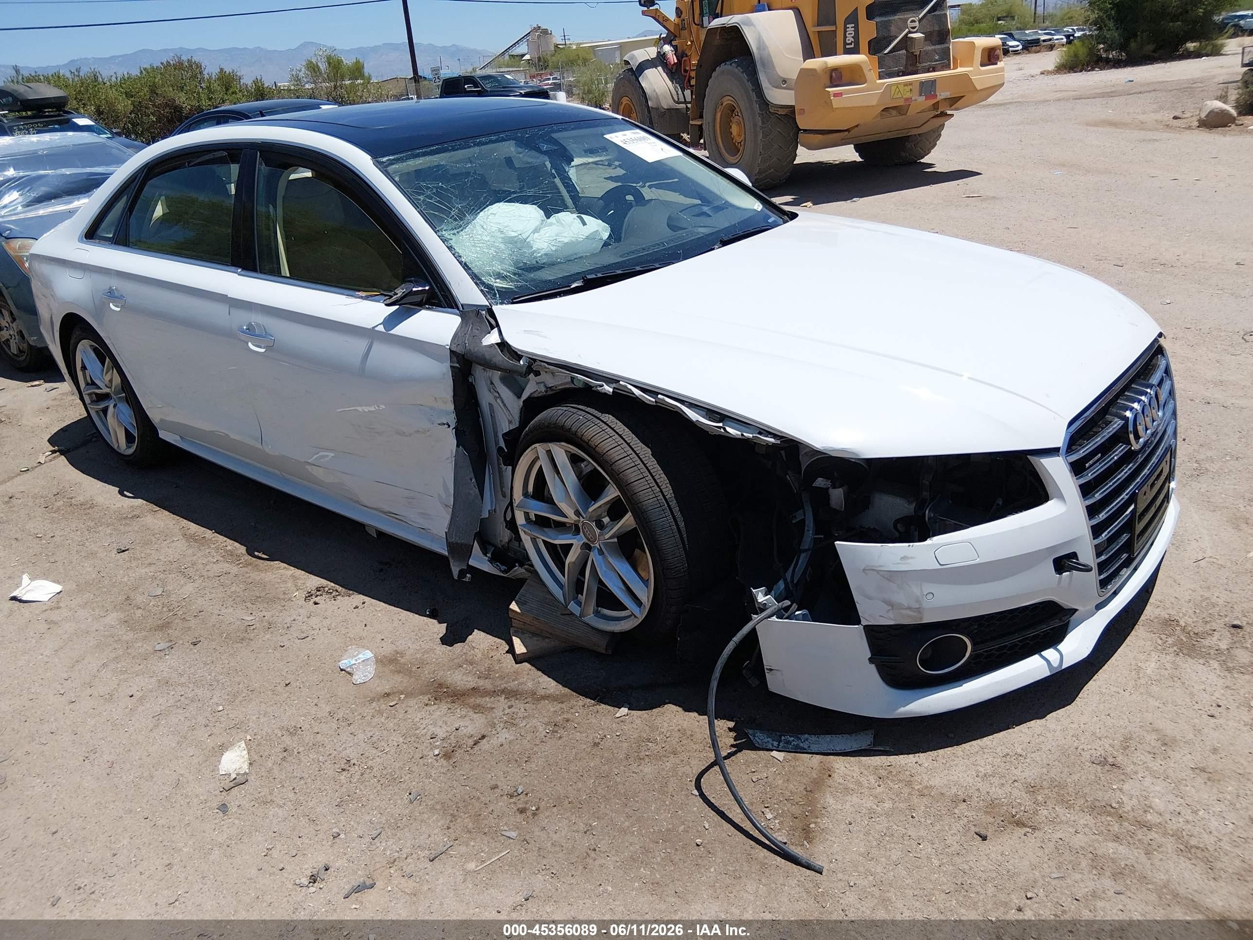 2016 Audi A8 Sport, VIN WAU43AFD7GN015792 — Front end