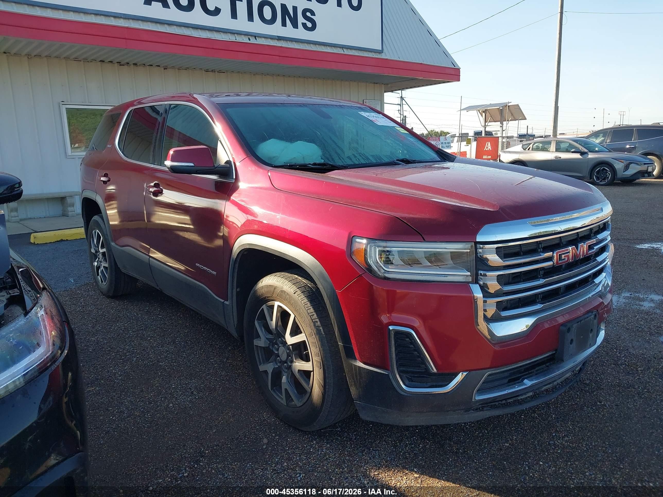 2020 GMC Acadia SLE, VIN 1GKKNKLA6LZ164125 — Перед