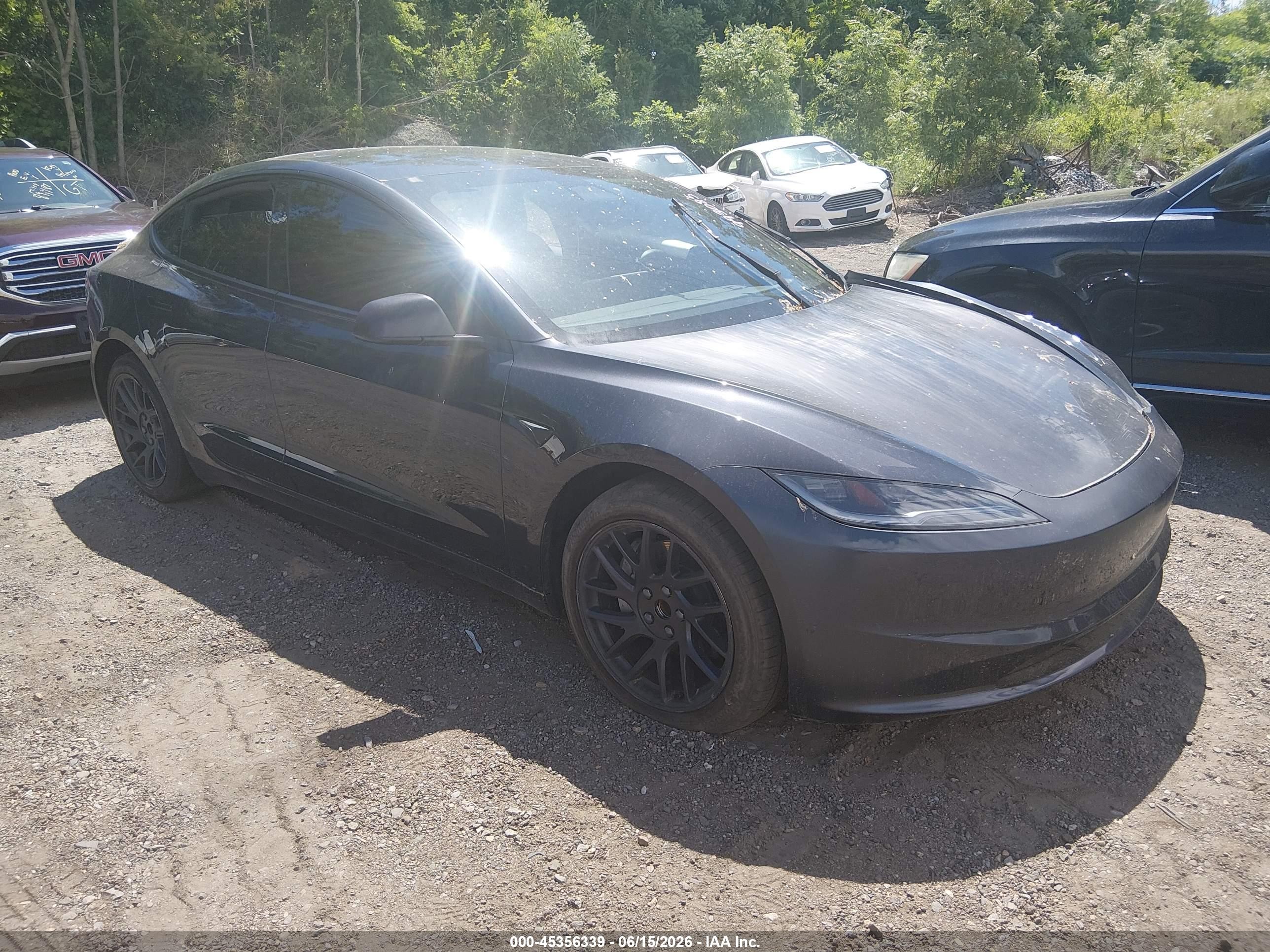 2025 Tesla Model 3 Long Range, VIN 5YJ3E1EA7SF993085 — Repossession