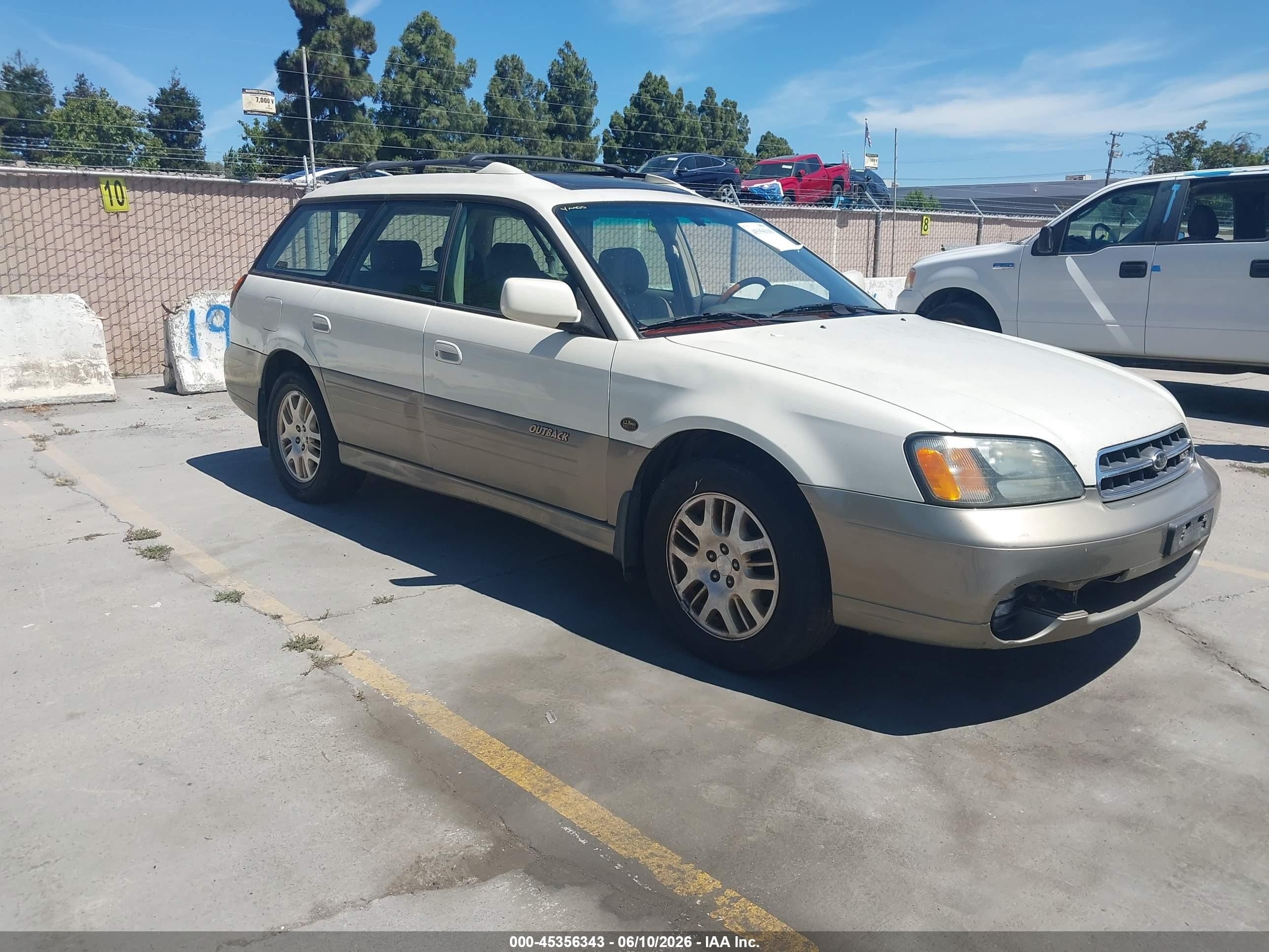 2002 Subaru Legacy Outback L.L. Bean, VIN 4S3BH806827614244 — Обычный износ