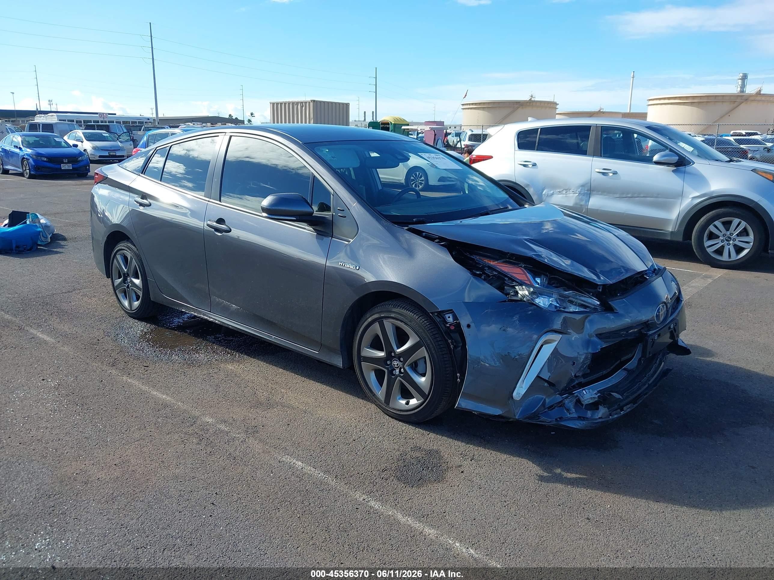 2022 Toyota Prius LE, VIN JTDKAMFU5N3178015 — Front end