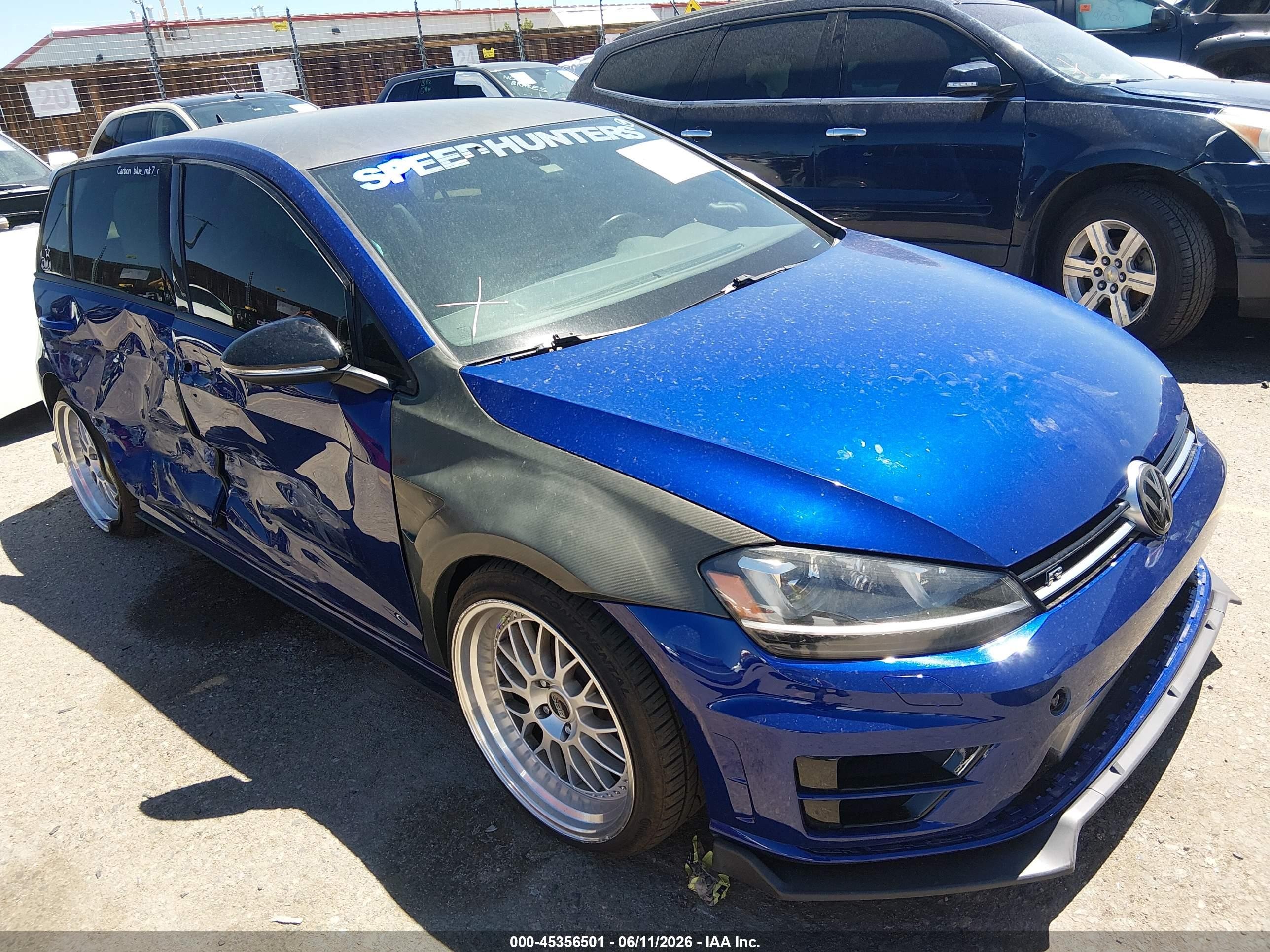 2015 Volkswagen Golf R, VIN WVWLF7AU0FW191849 — Side