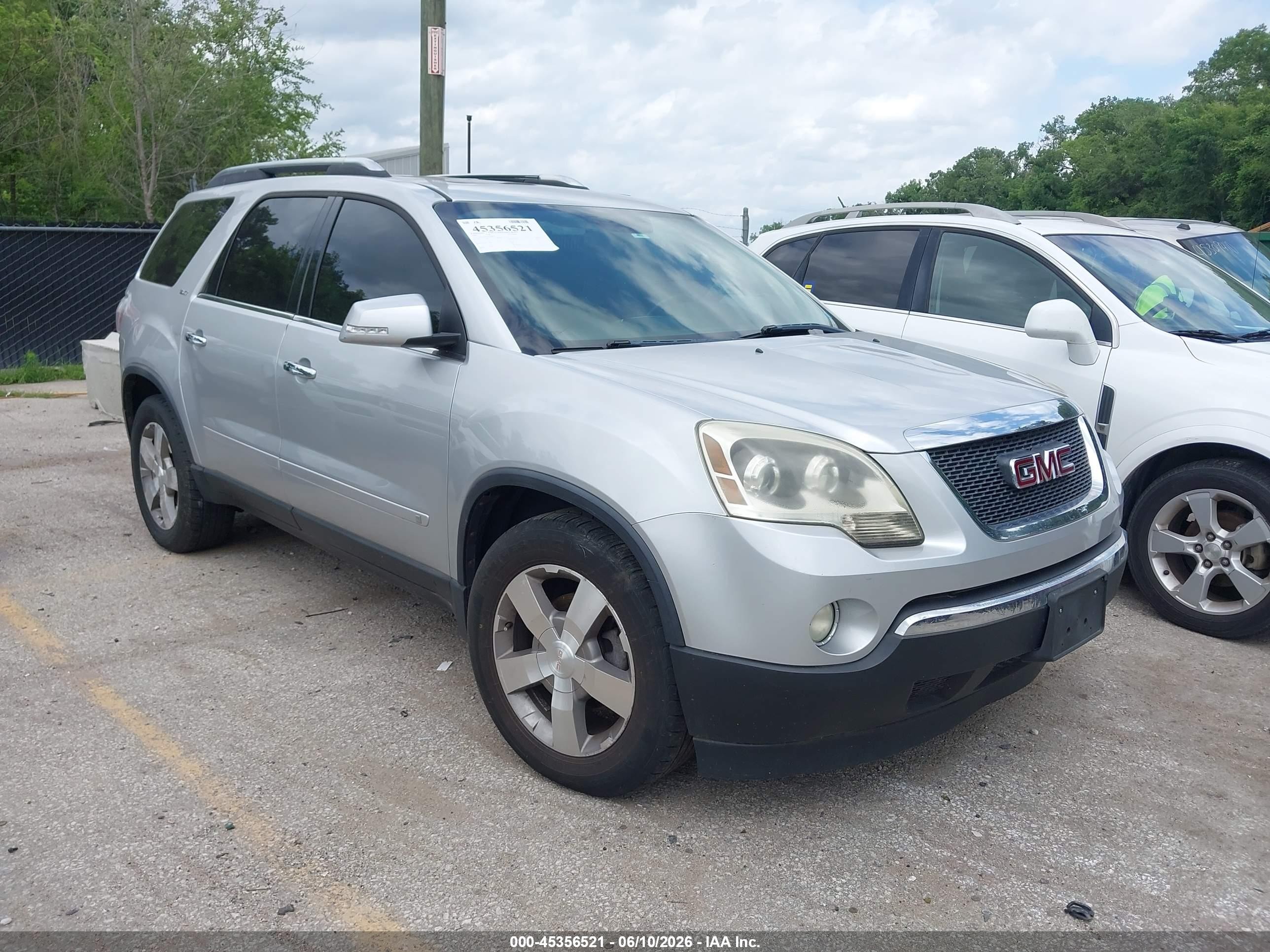 2009 GMC Acadia SLT2, VIN 1GKEV33D29J198633 — Перед