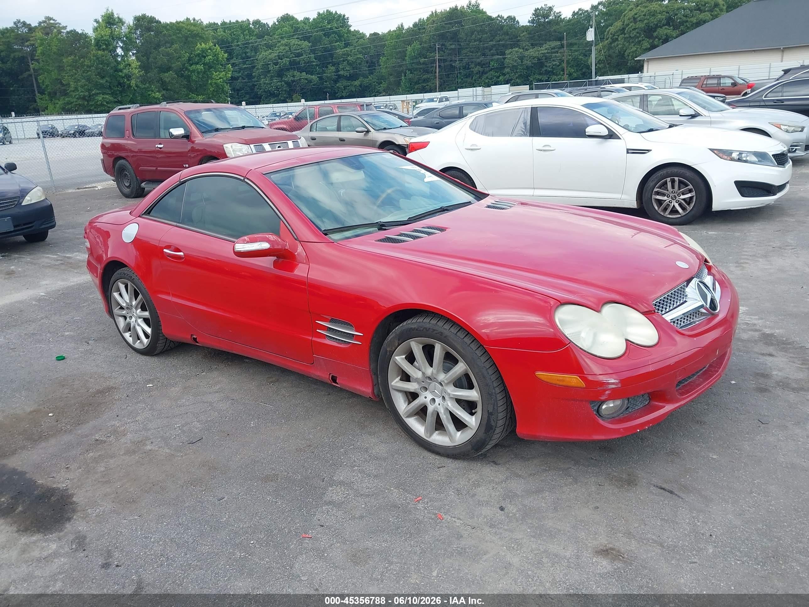 2007 Mercedes-Benz SL 550, VIN WDBSK71F47F124390 — Repossession