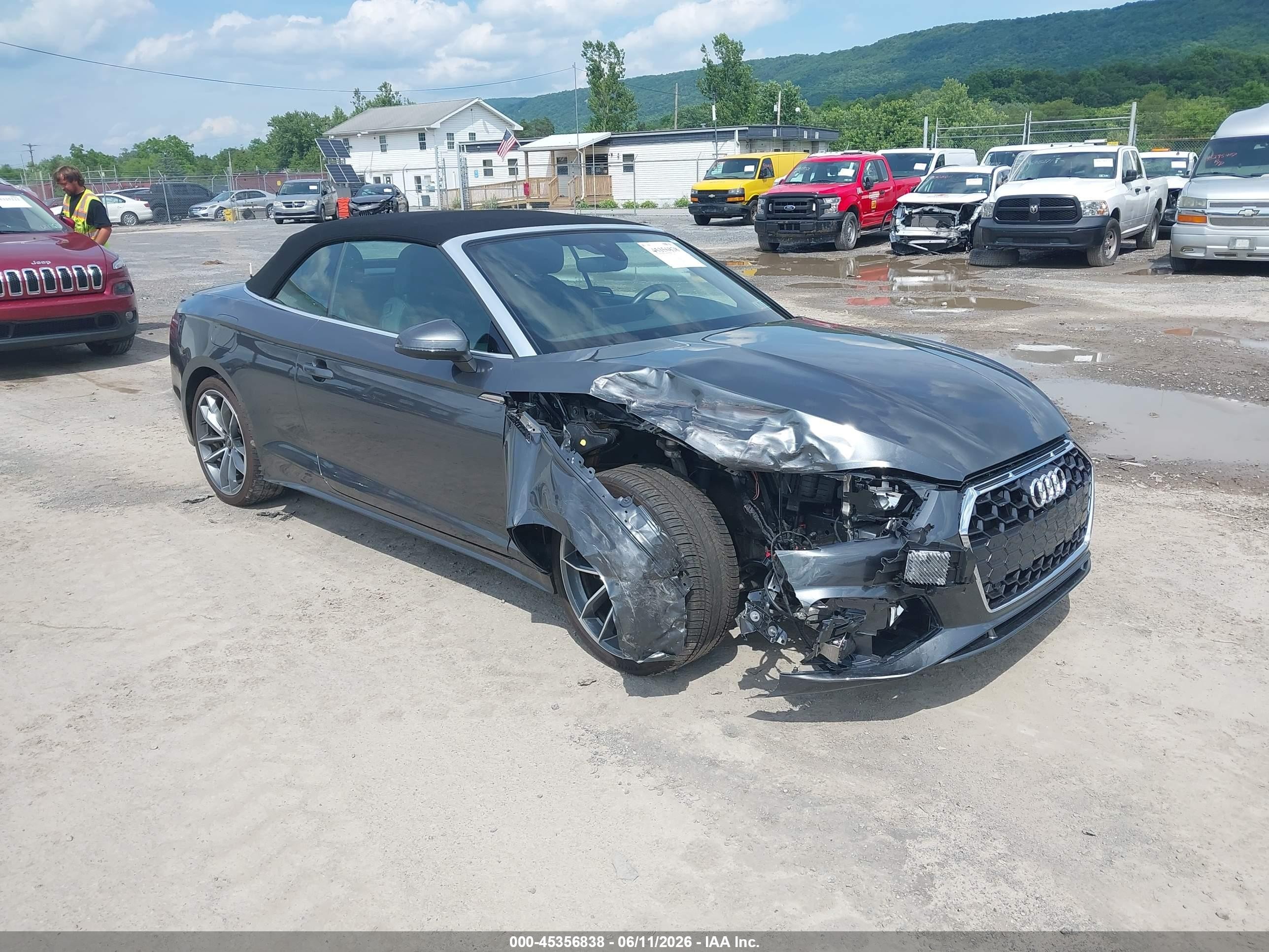 2023 Audi A5 Cabriolet S line Premium Plus, VIN WAU4AGF58PN003118 — Front end