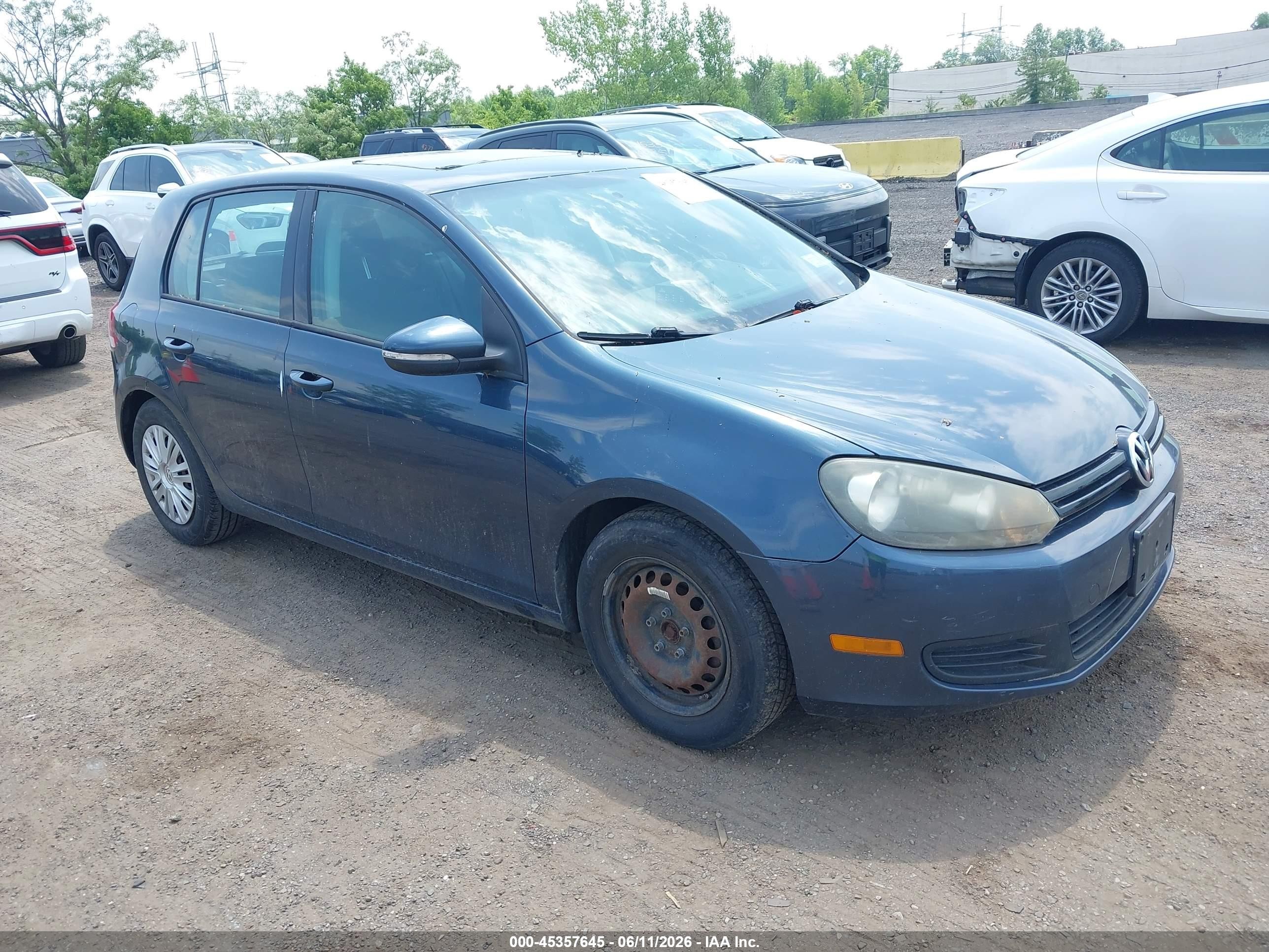 2010 Volkswagen Golf, VIN WVWDB7AJ9AW363861 — Обычный износ