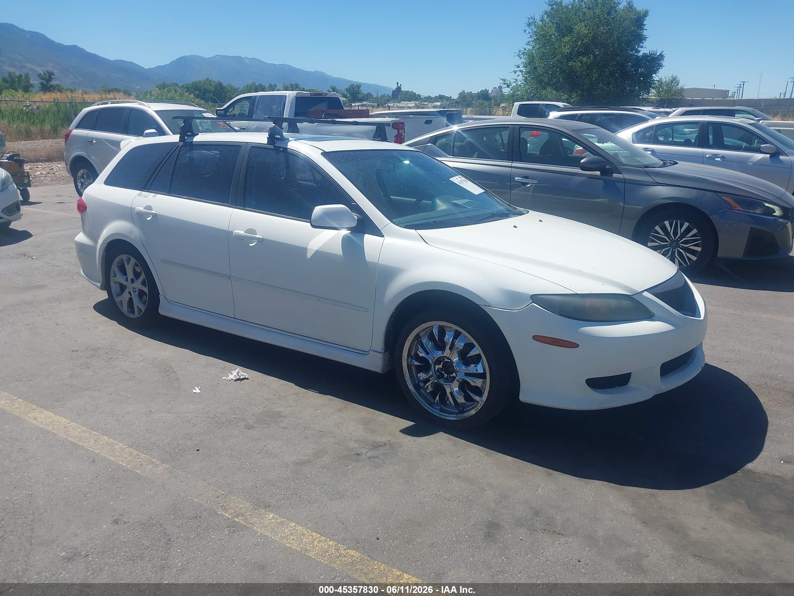 2005 Mazda 6 Grand Touring S, VIN 1YVHP82D955M00558 — Side