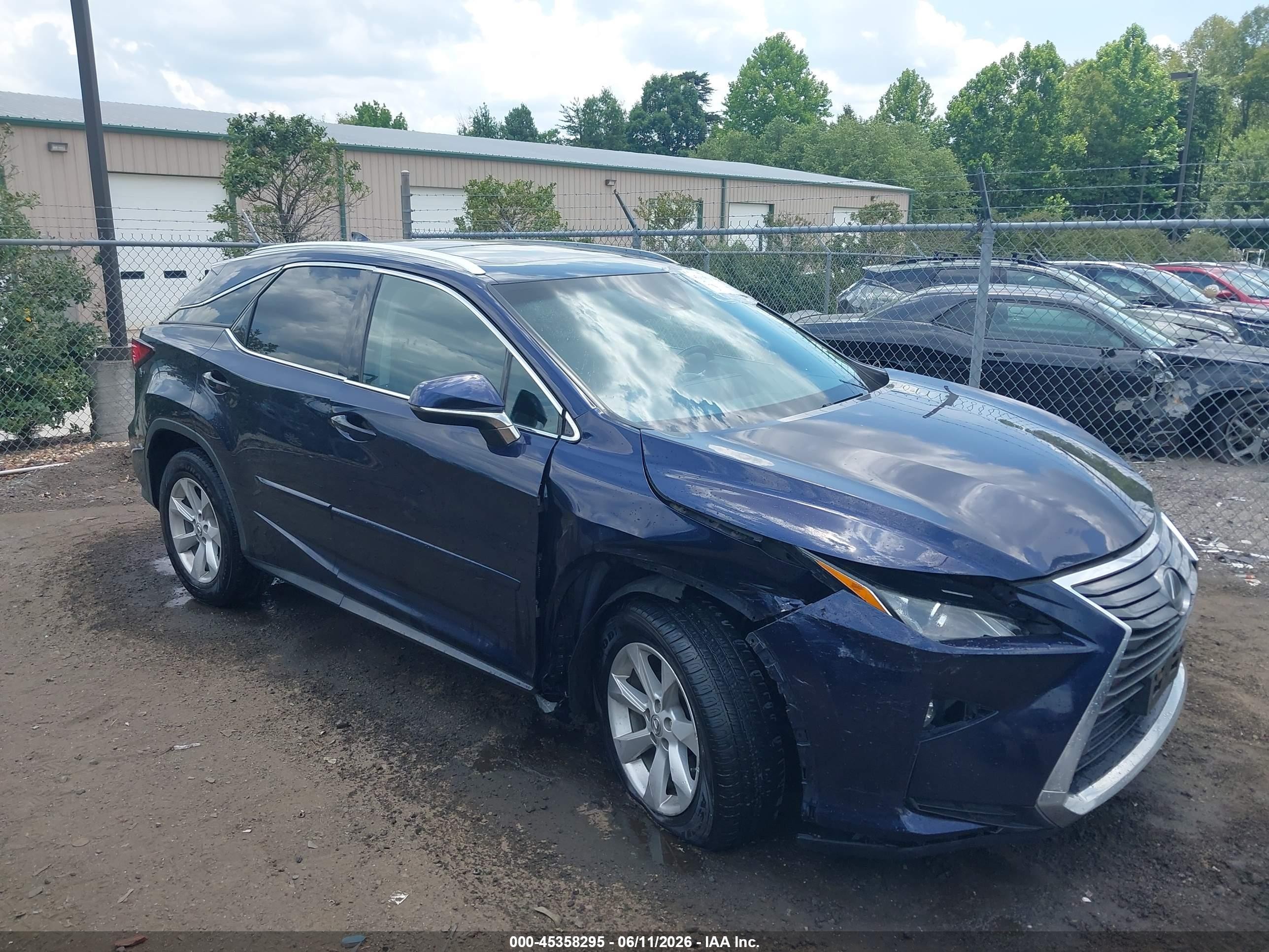 2017 Lexus RX 350, VIN 2T2BZMCA3HC097573 — Front end