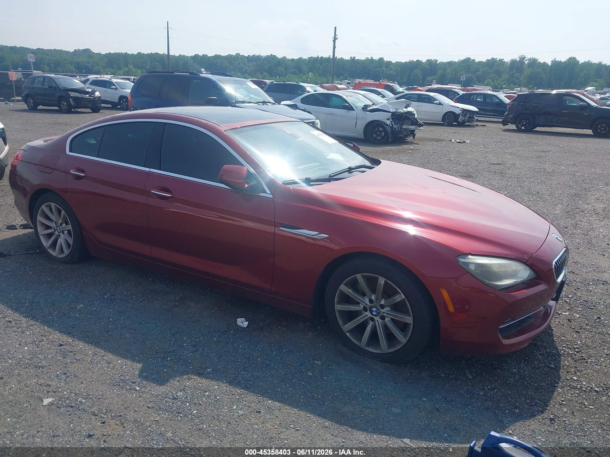 2014 BMW 6 Series 640i xDrive, VIN WBA6B8C56EDZ72578 — Vandalism