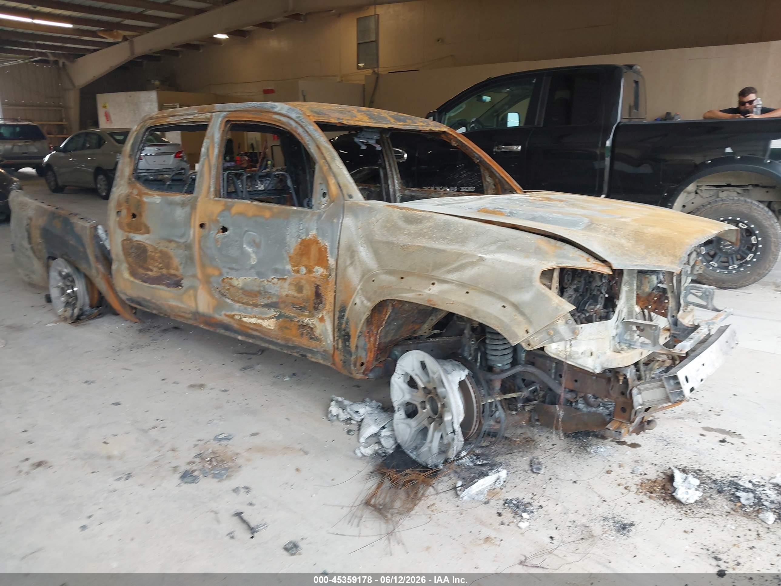 2021 Toyota Tacoma TRD Pro, VIN 5TFCZ5AN0MX267582 — Burn