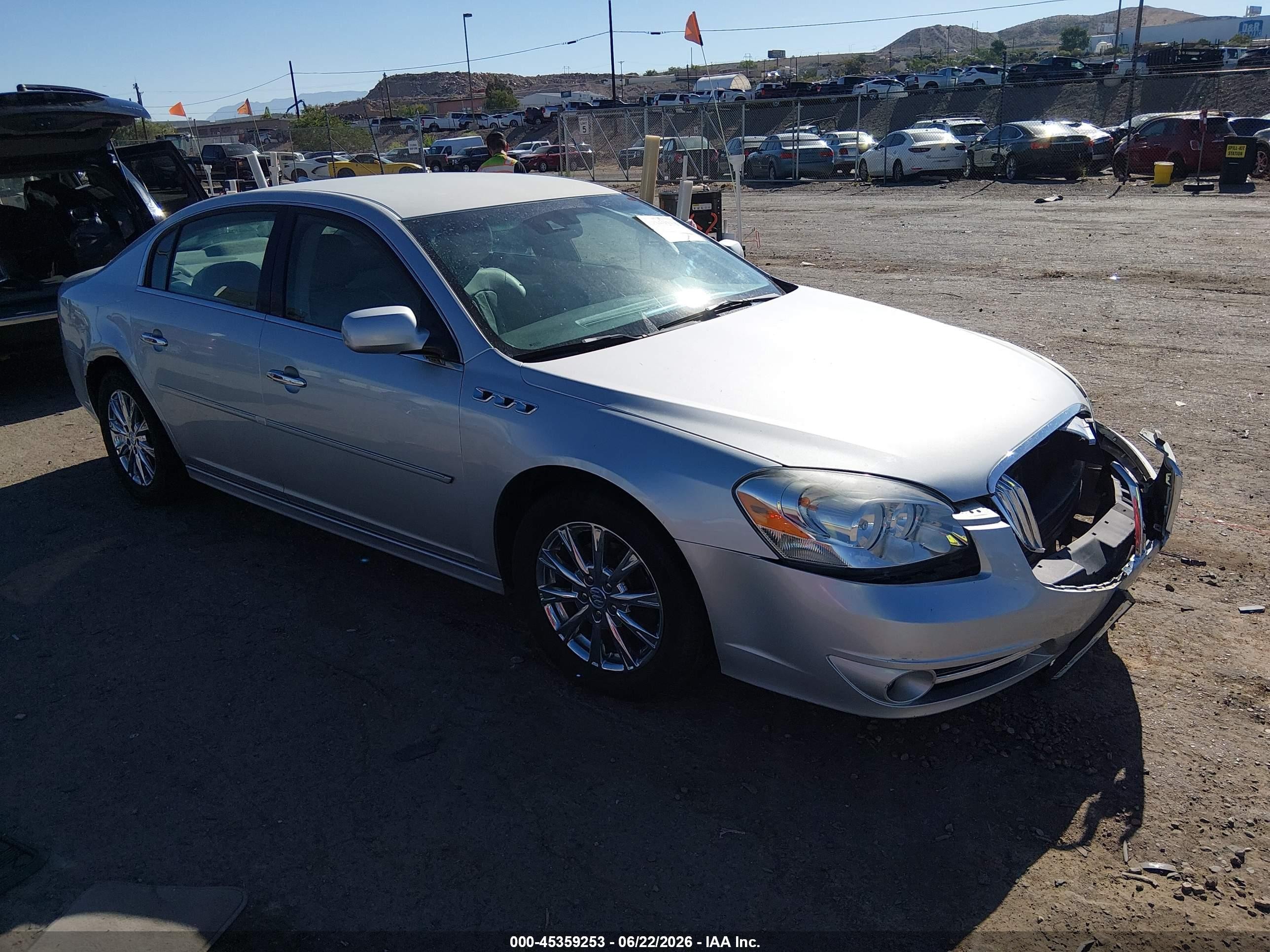 2011 Buick Lucerne CXL Premium, VIN 1G4HJ5EM9BU143738 — Front end