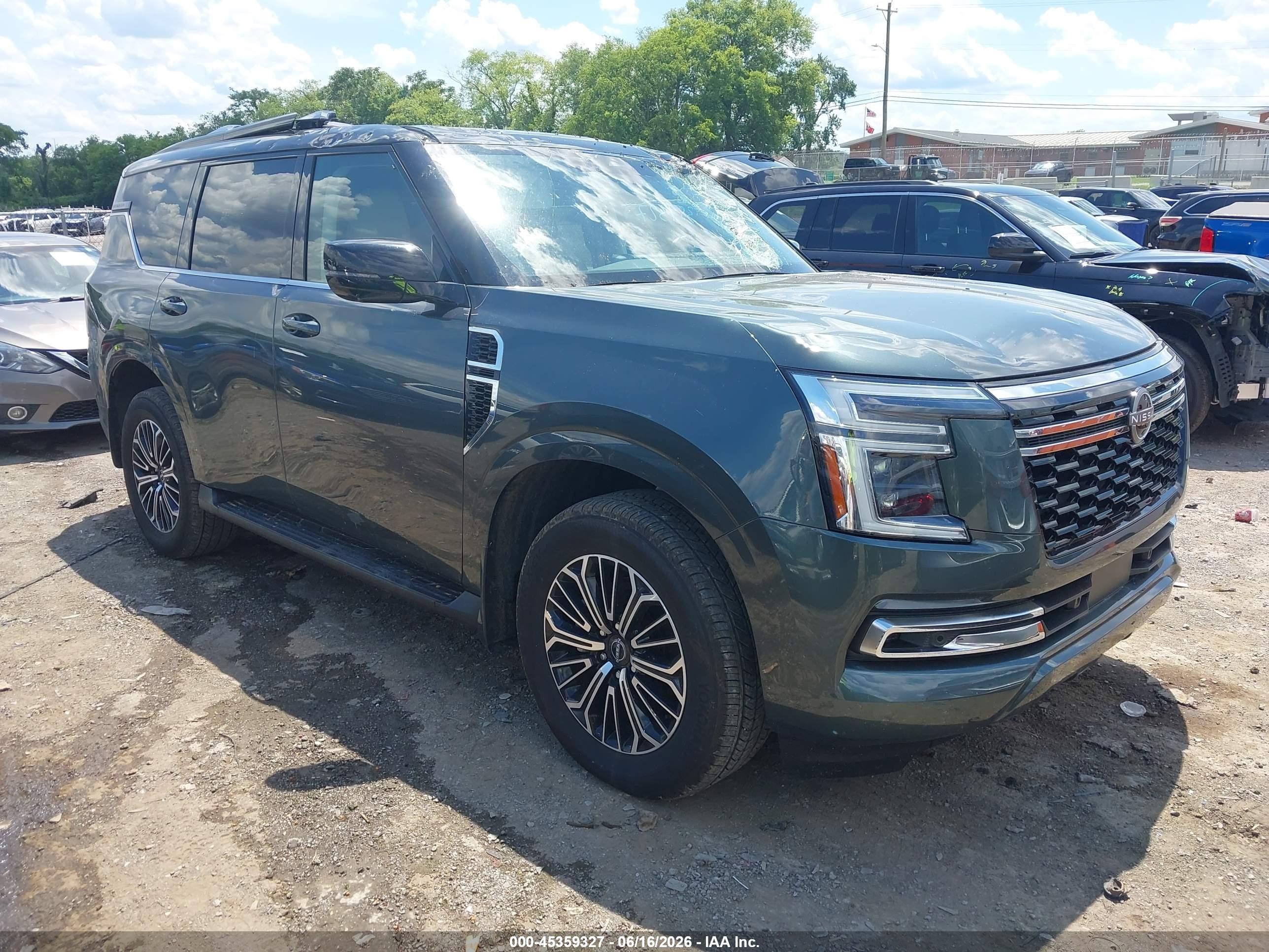 2025 Nissan Armada Platinum, VIN JN8AY3EB2S9102945 — Roof
