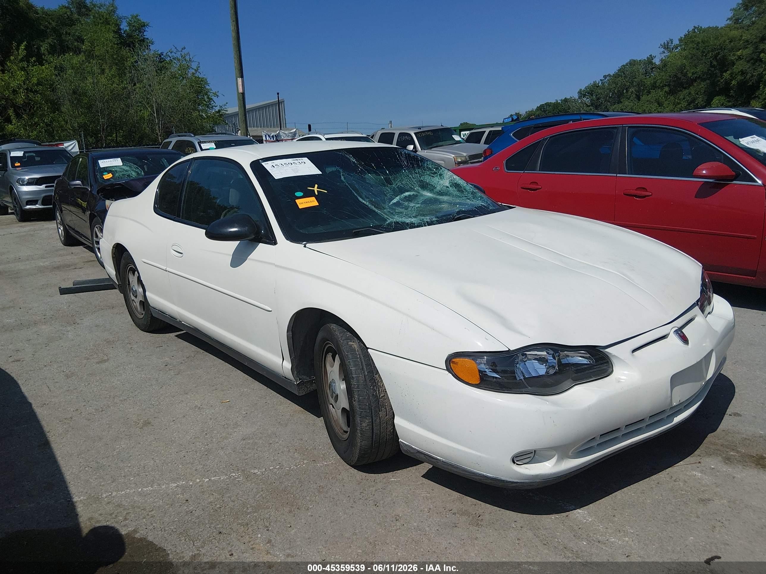 2003 Chevrolet Monte Carlo LS, VIN 2G1WW12E239274813 — All over