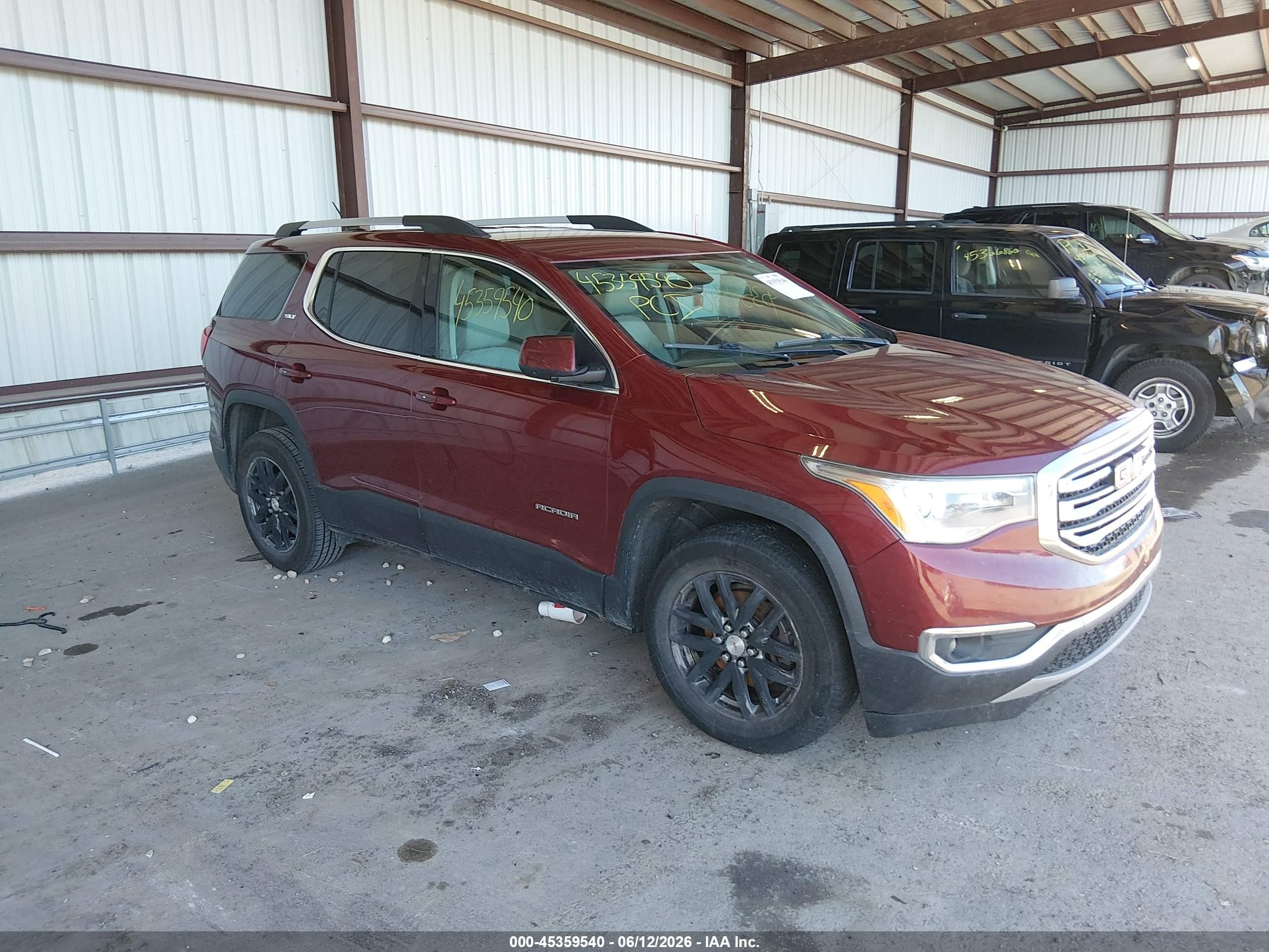 2018 GMC Acadia SLT, VIN 1GKKNMLS2JZ202323 — Water / flood