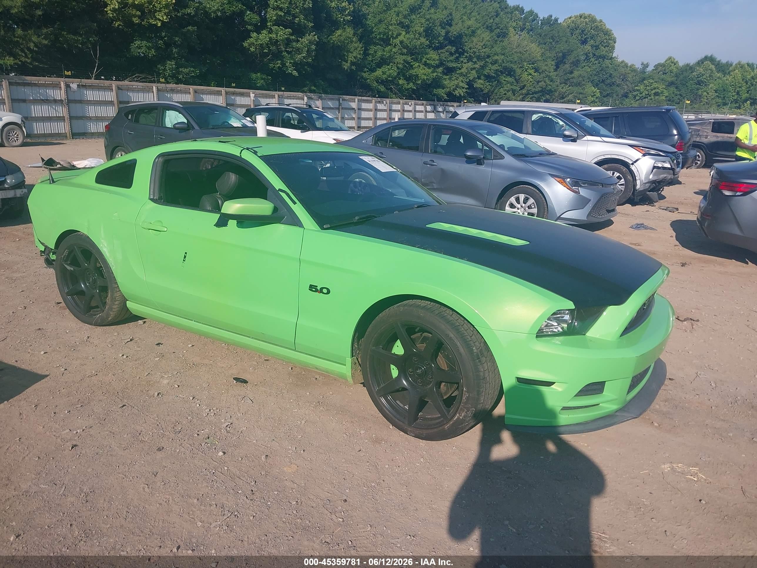 2014 Ford Mustang GT Premium, VIN 1ZVBP8CF3E5256076 — Side