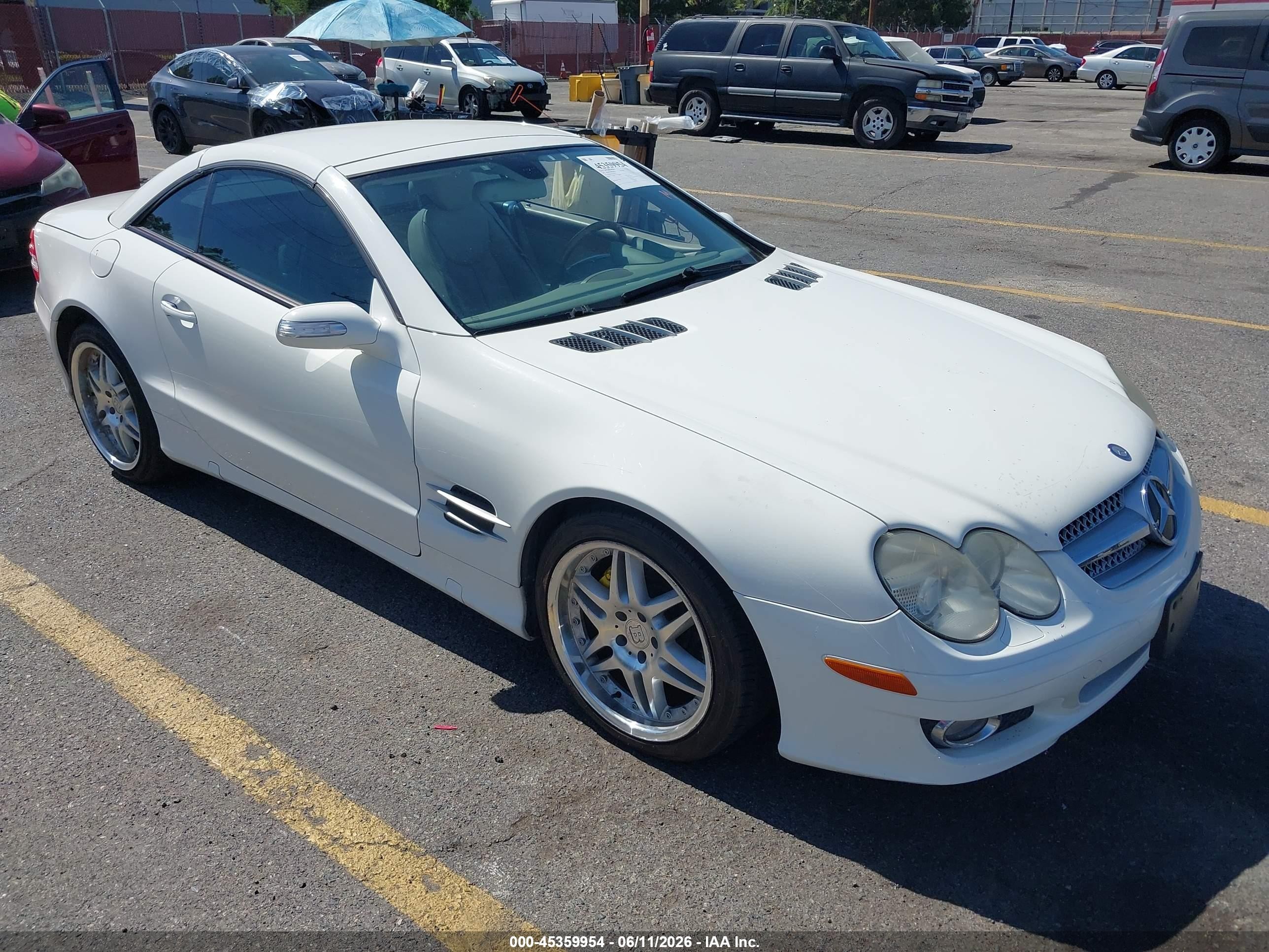 2007 Mercedes-Benz SL 550, VIN WDBSK71F67F121815 — Rear end