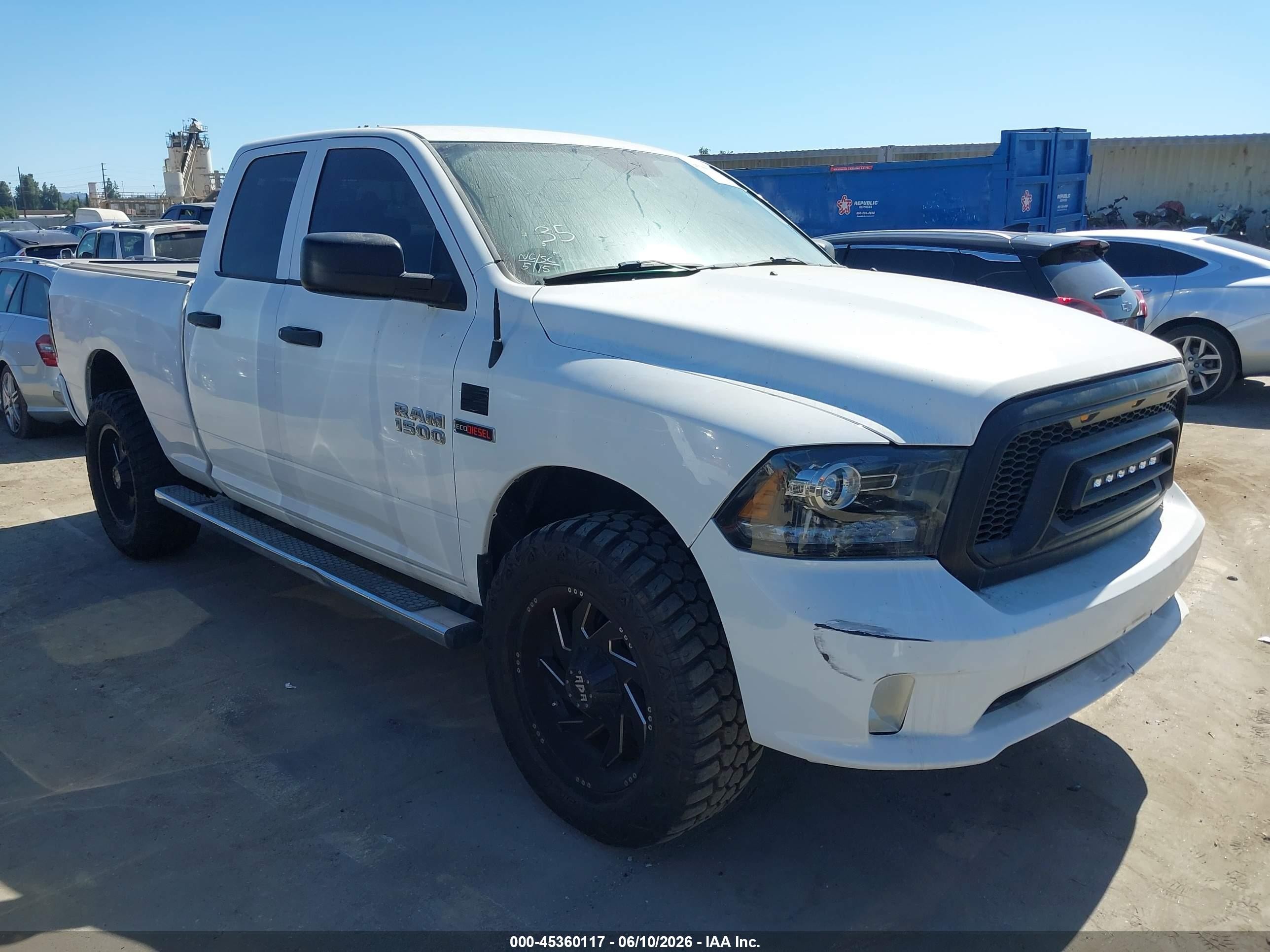 2016 Ram 1500 HFE Express, VIN 1C6RR6ZM0GS208326 — Repossession