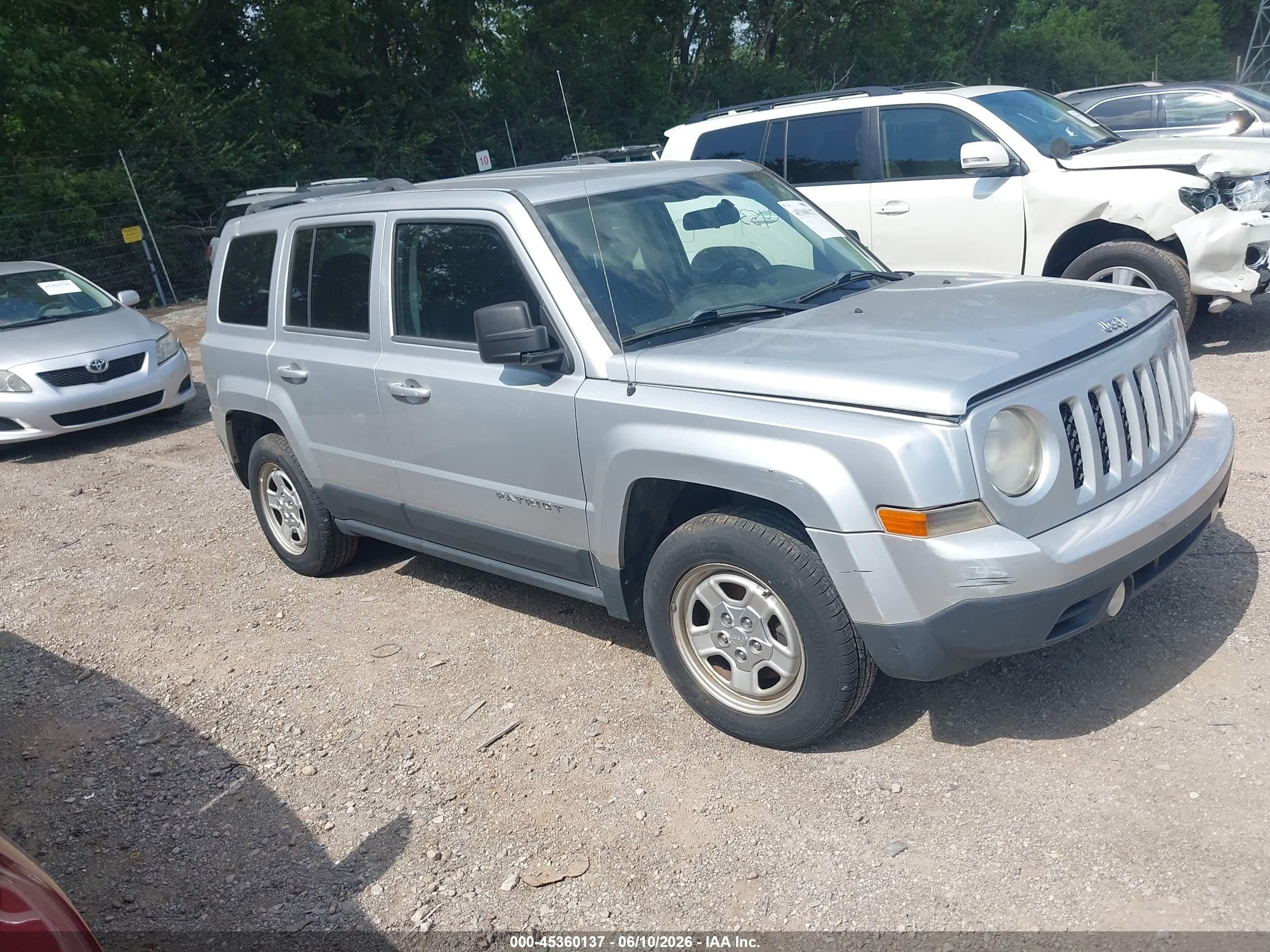2012 Jeep Patriot Sport, VIN 1C4NJPBA3CD631212 — Normal wear