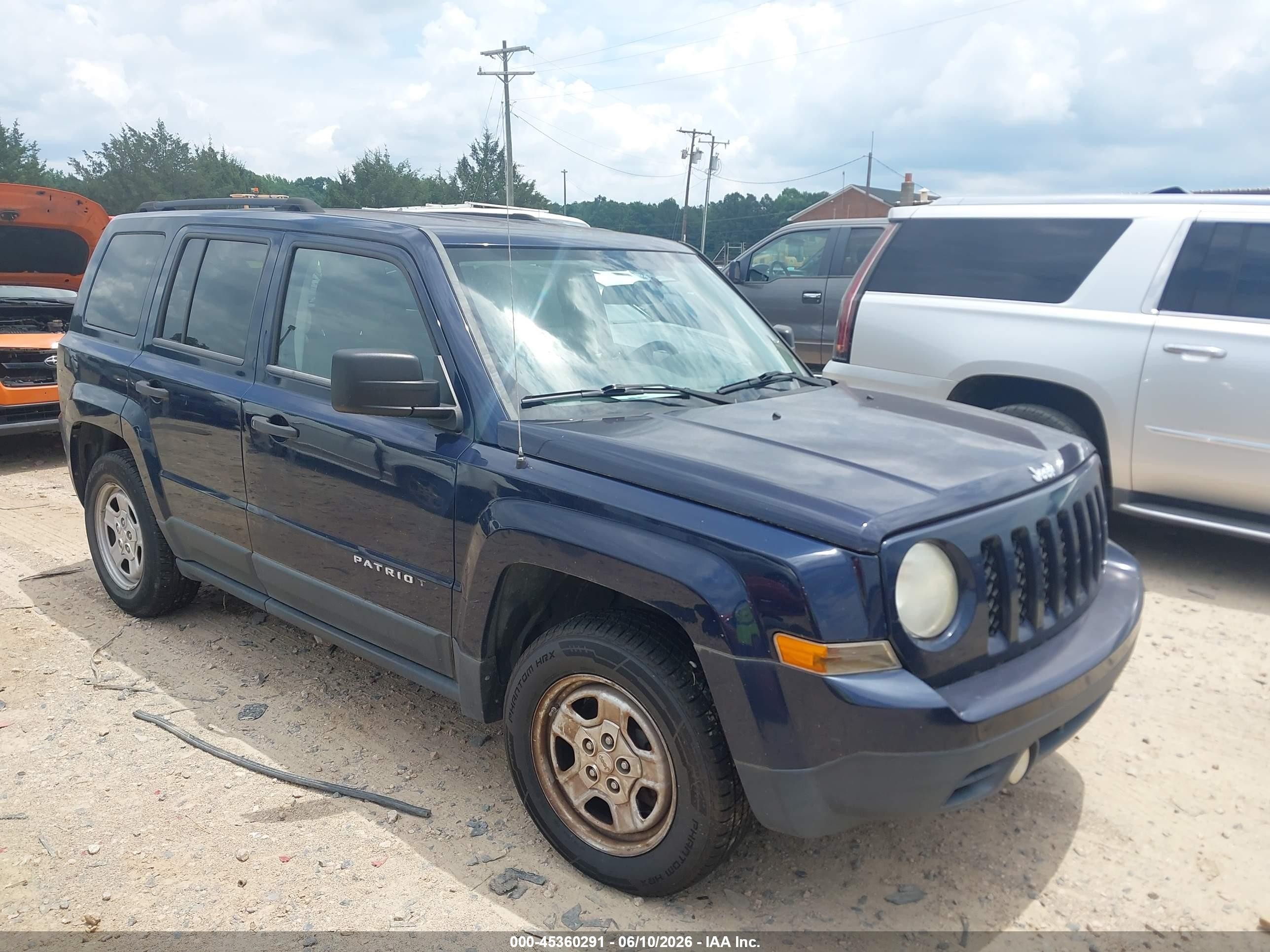 2012 Jeep Patriot Sport, VIN 1C4NJPBA2CD612148 — Normal wear