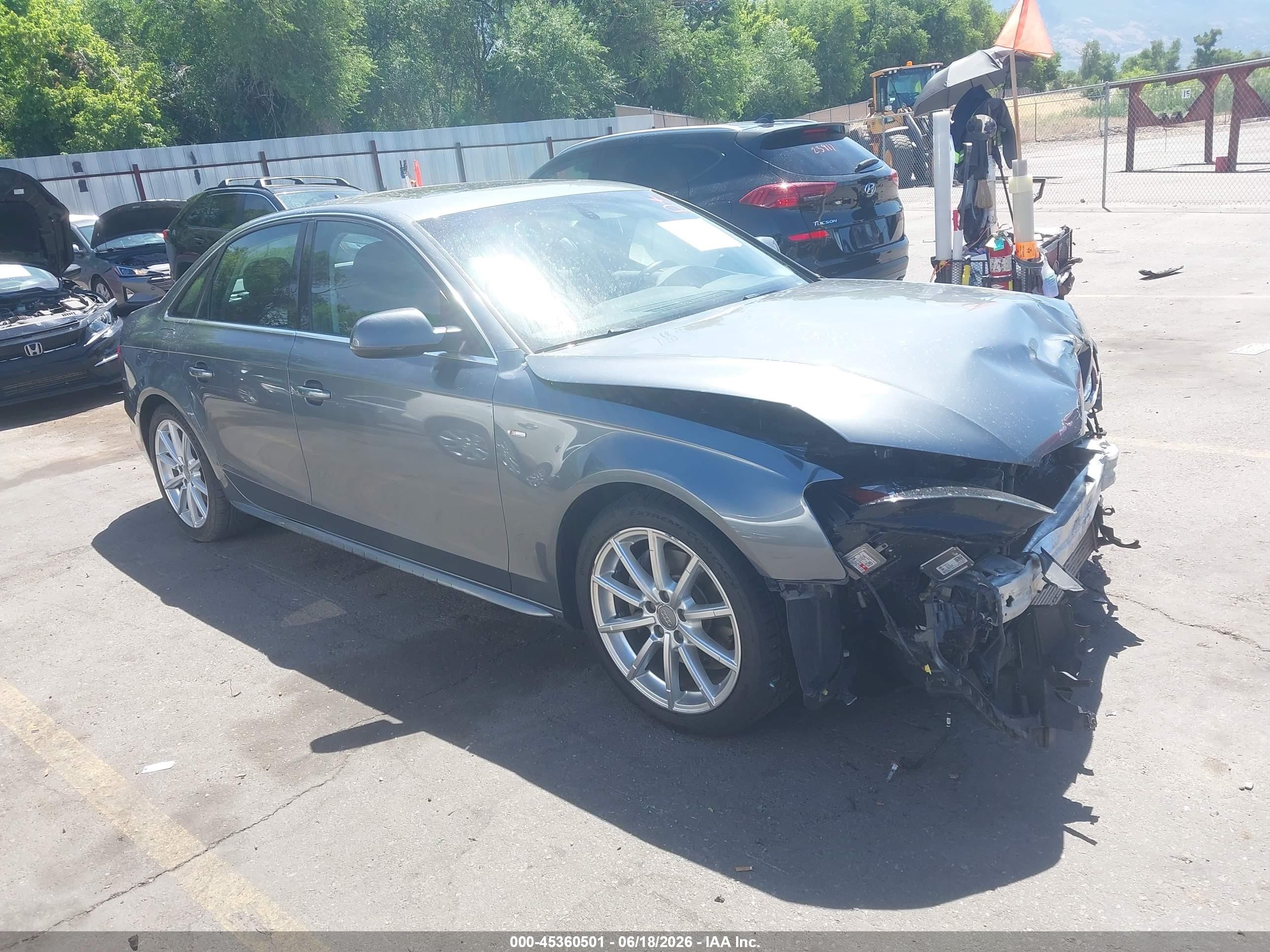 2015 Audi A4 Premium Plus, VIN WAUFFAFL8FA081099 — Front end