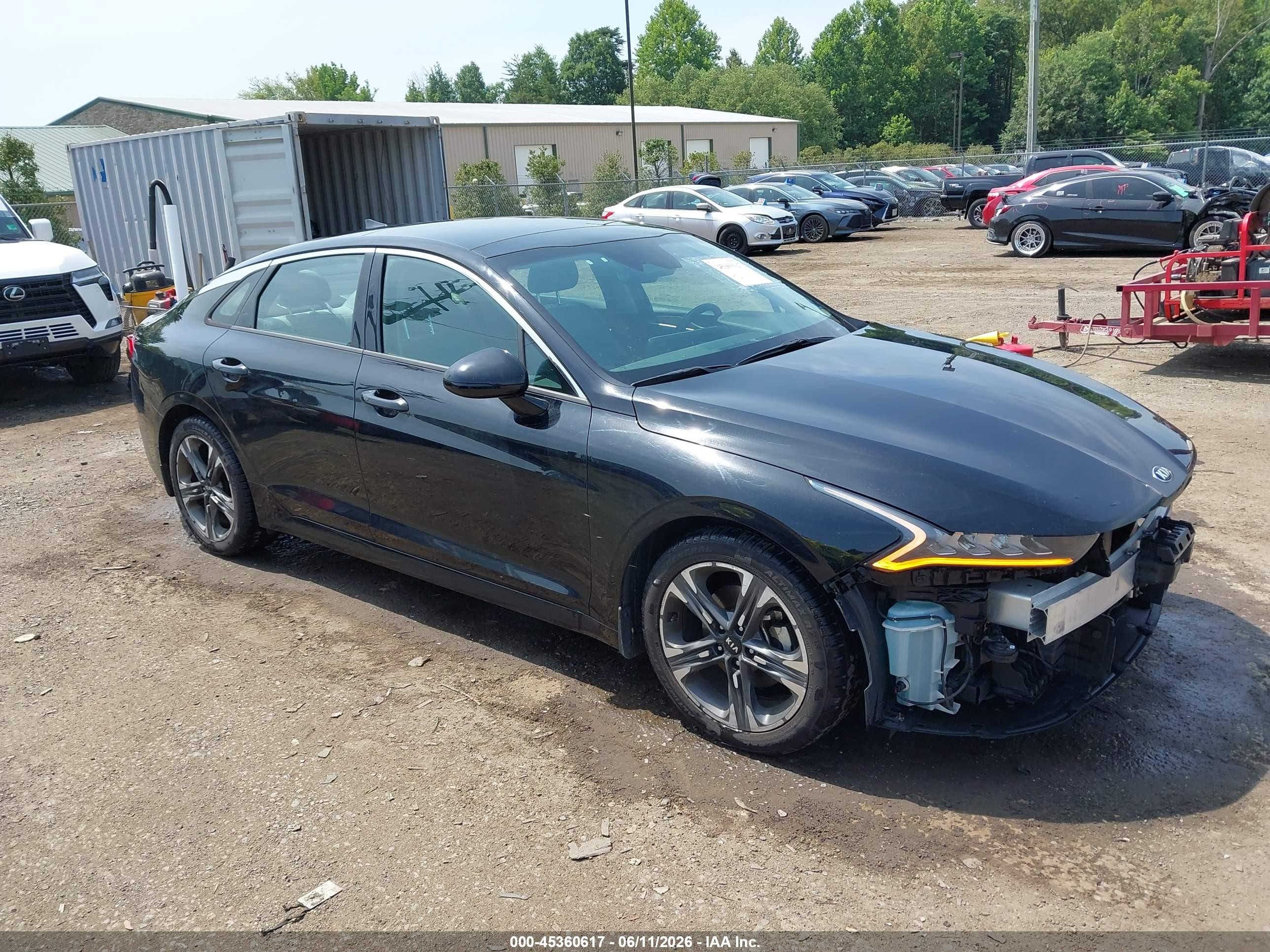 2021 Kia K5 EX, VIN 5XXG34J28MG021759 — Side