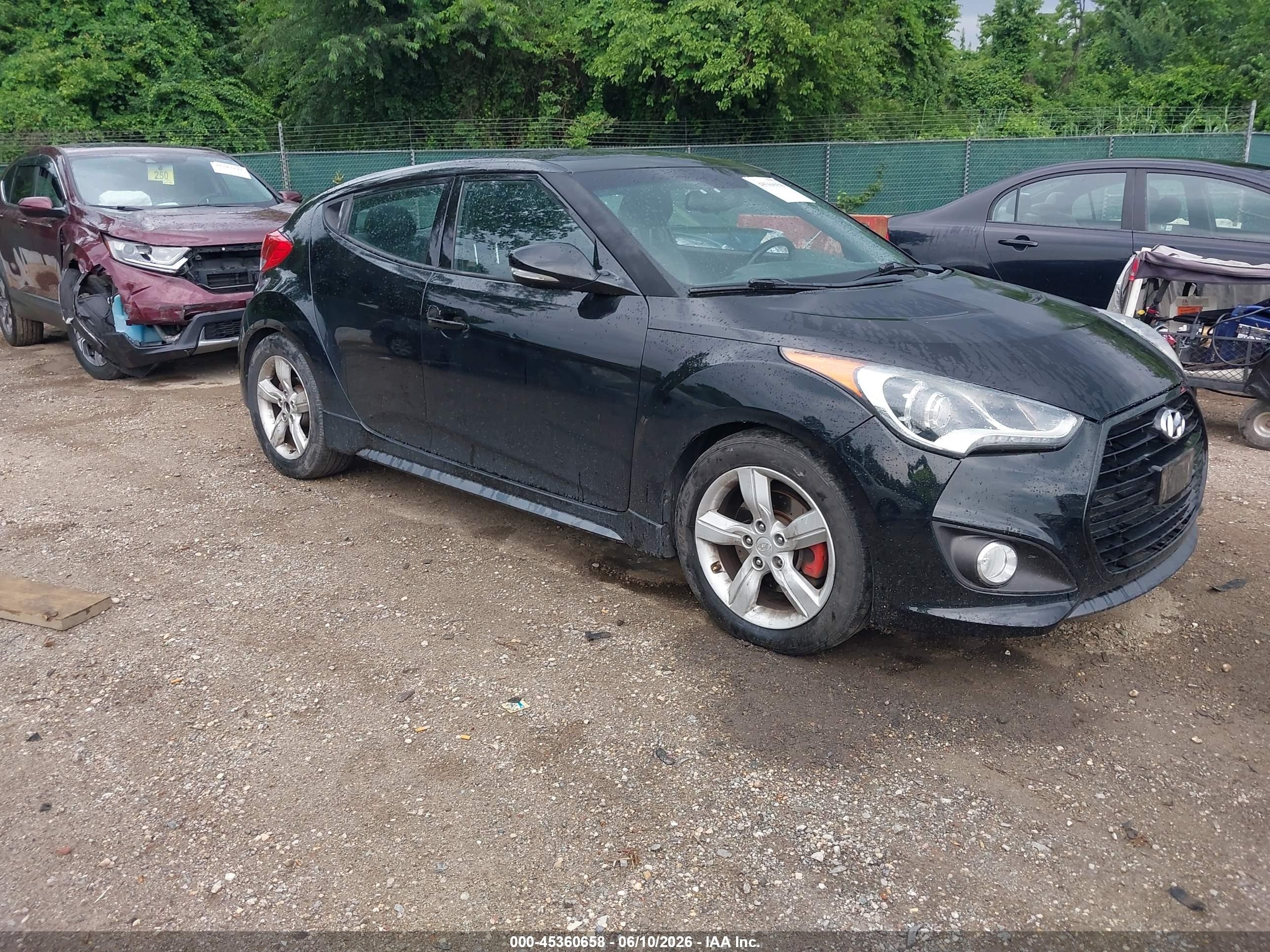 2015 Hyundai Veloster Turbo, VIN KMHTC6AEXFU228831 — Normal wear
