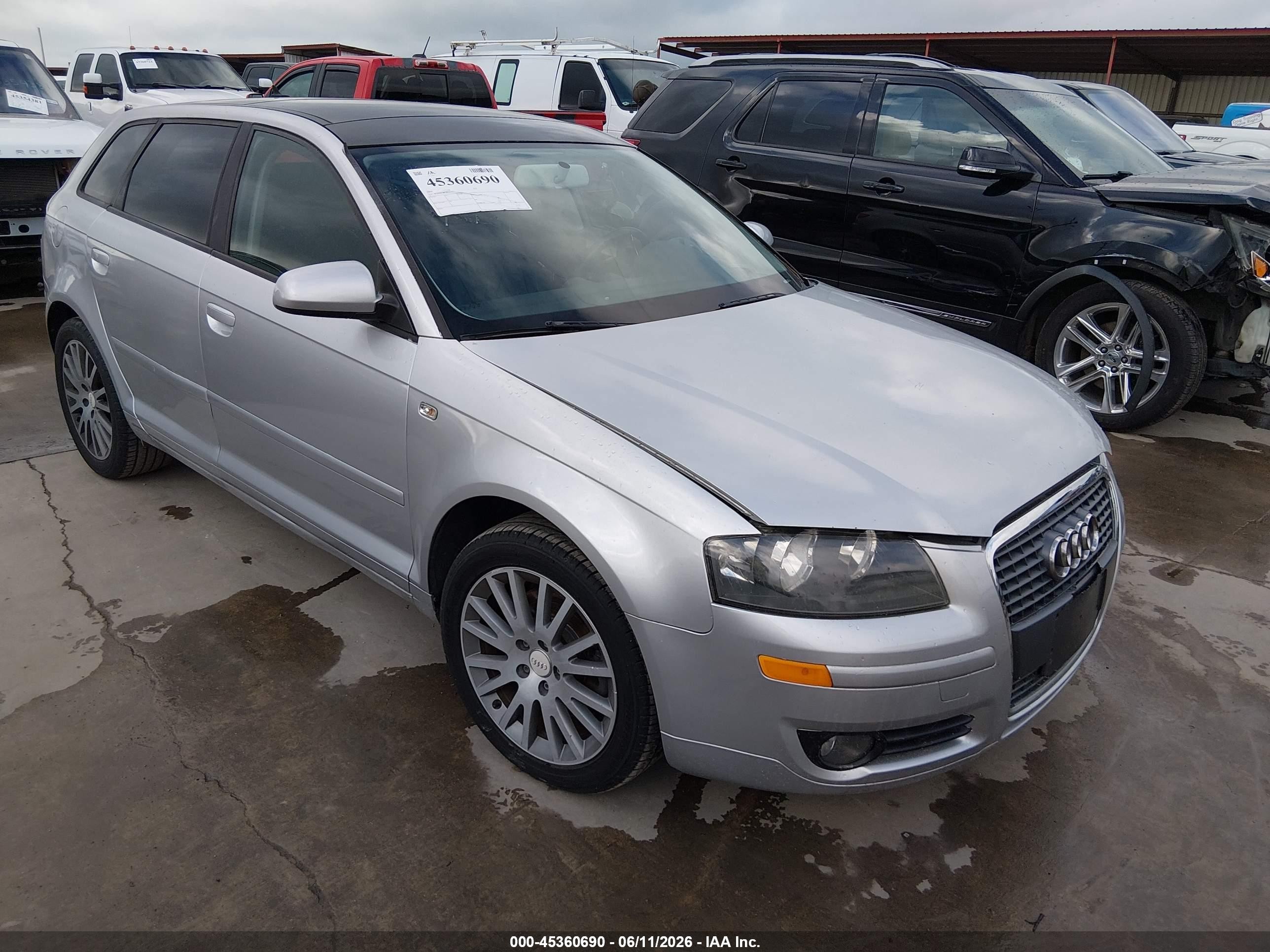 2008 Audi A3, VIN WAUNF78P58A153619 — Зад