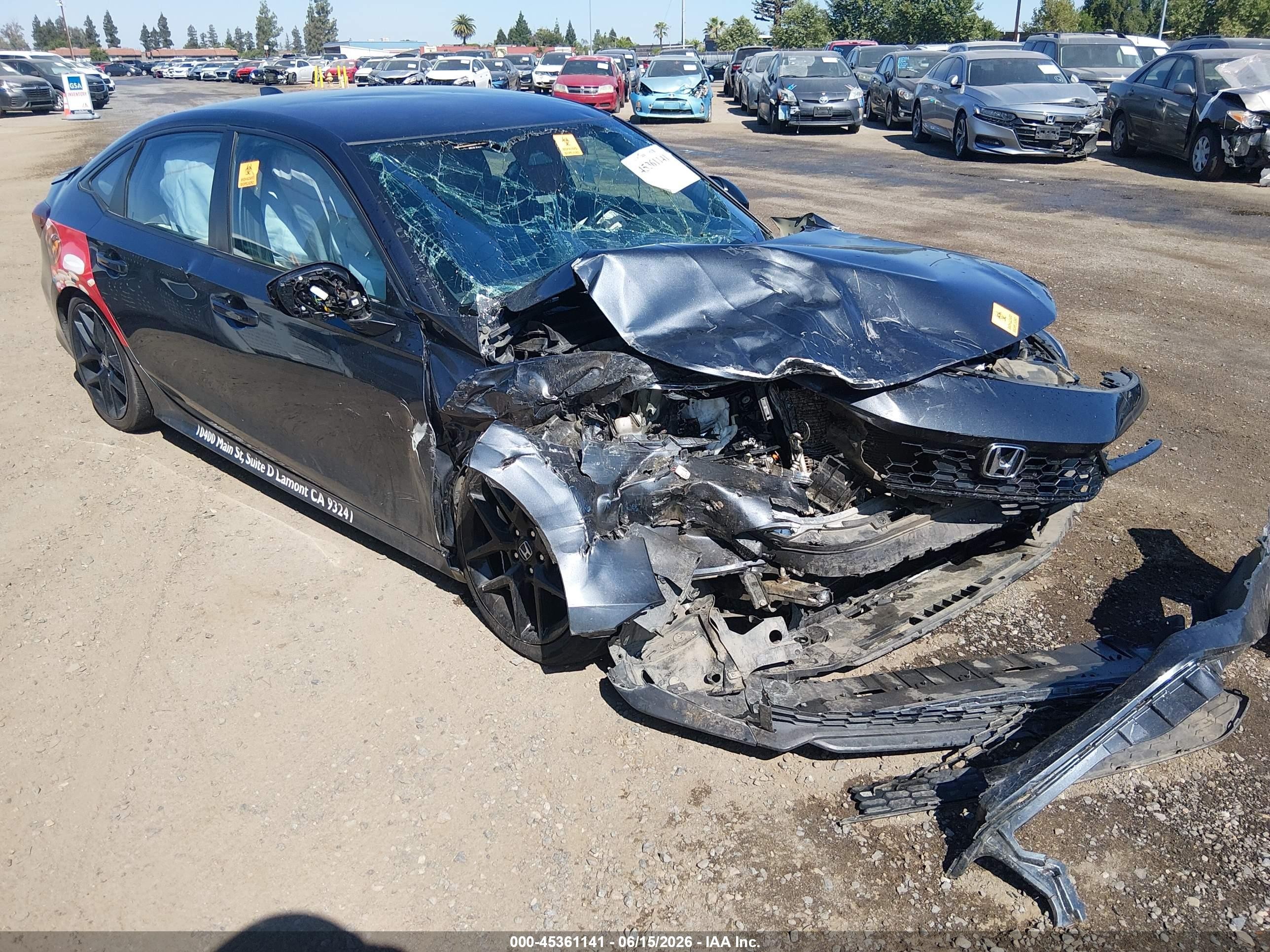 2025 Honda Civic Sport, VIN 2HGFE2F58SH540951 — Biohazard / chemical