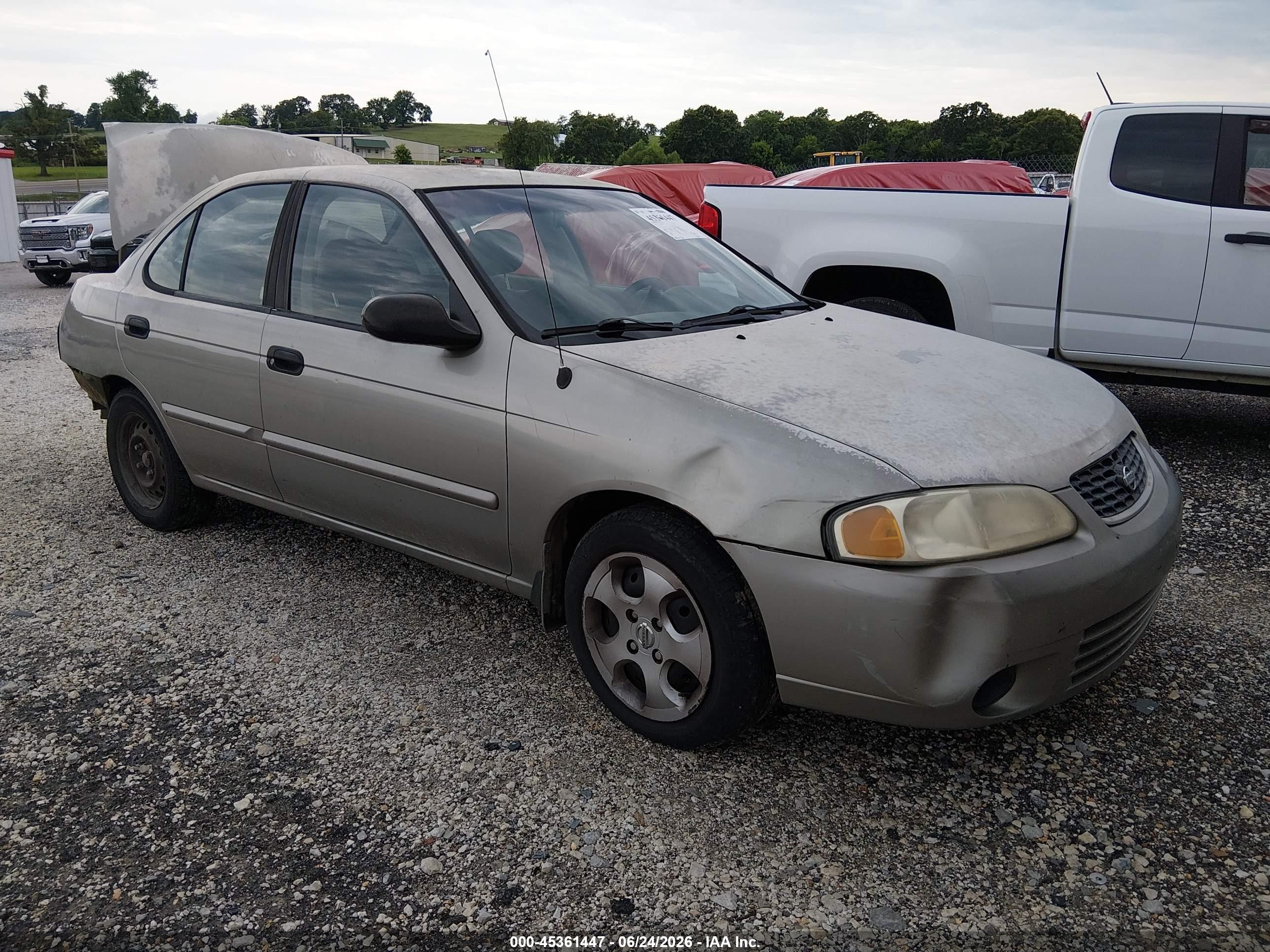 2002 Nissan Sentra GXE, VIN 3N1CB51D32L682466 — Rear end