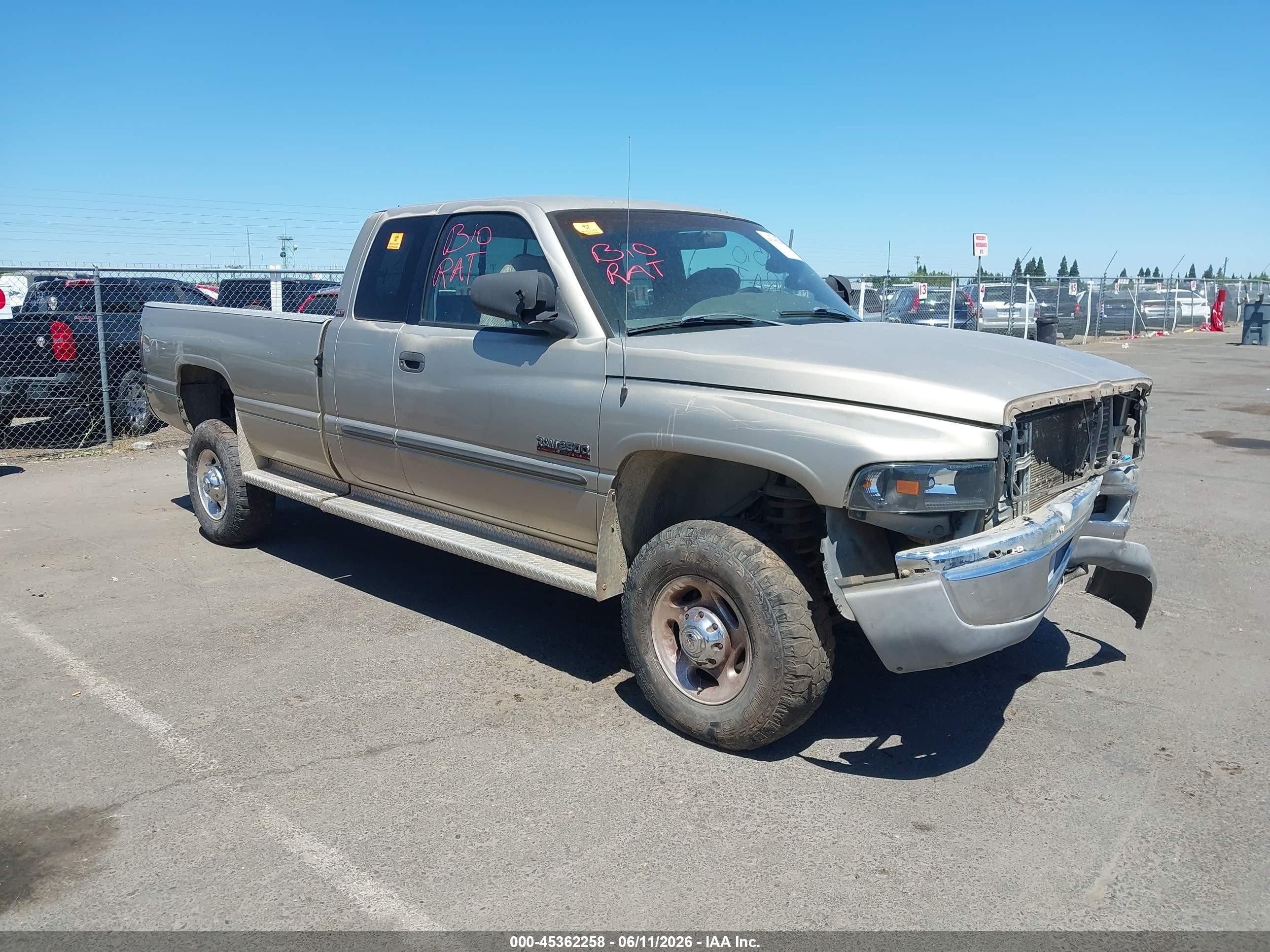 2002 Dodge 2500, VIN 3B7KF23C52M260743 — Biohazard / chemical