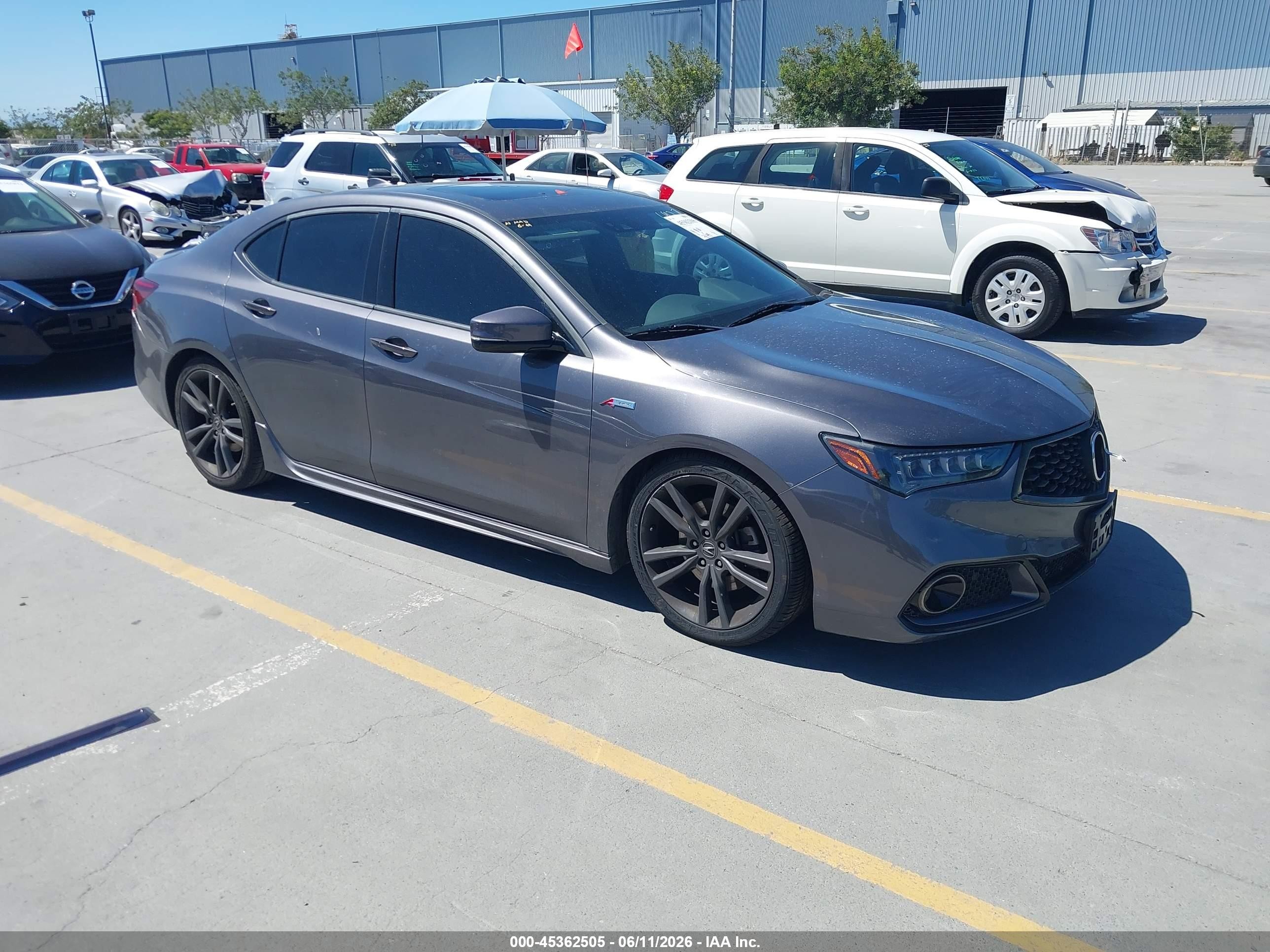 2019 Acura TLX w/A-Spec Pkg, VIN 19UUB2F65KA006927 — Theft recovery